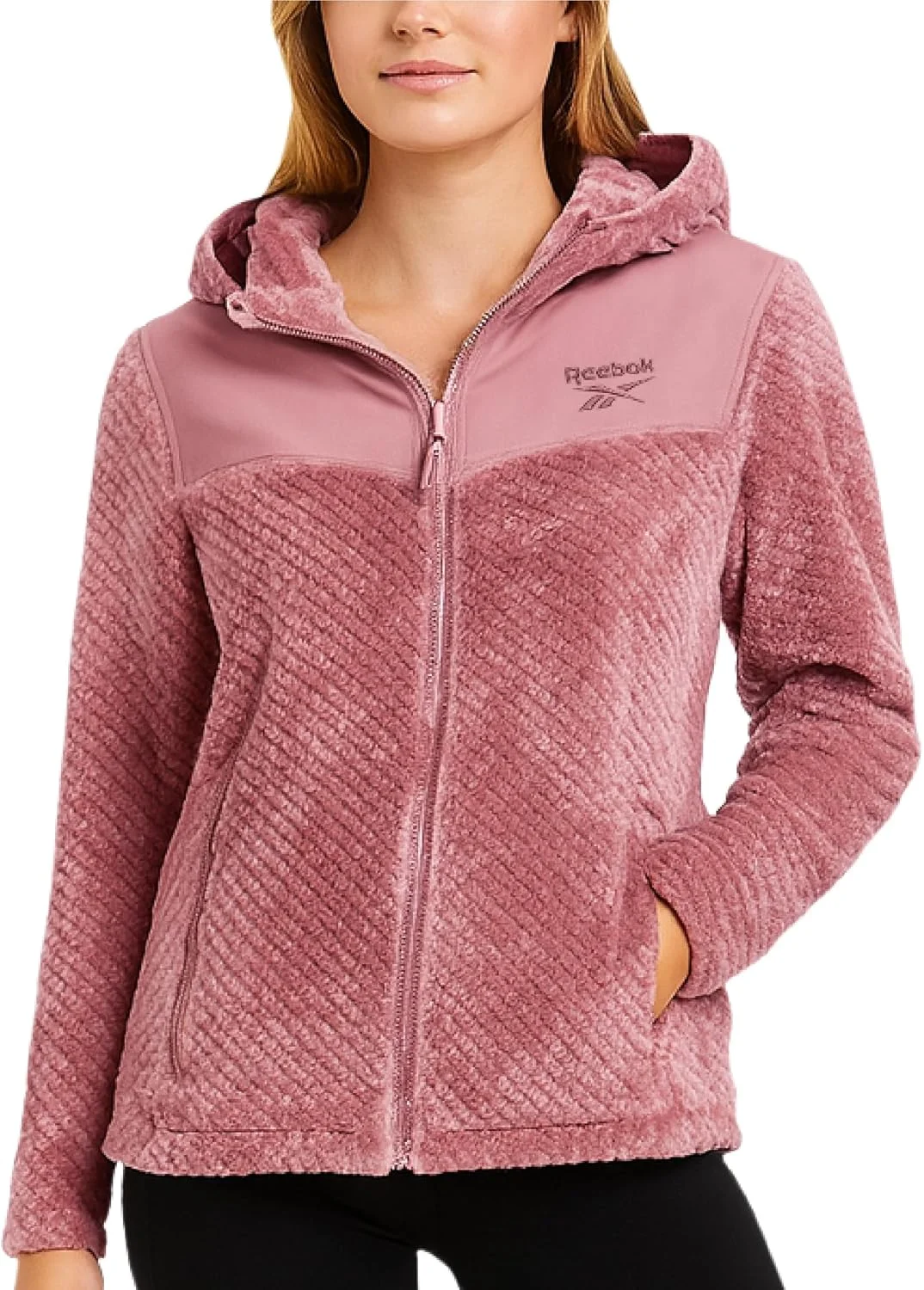 کاپشن پشمی زنانه ریباک مدل Snow Fleece، سایز L (تک عددی)