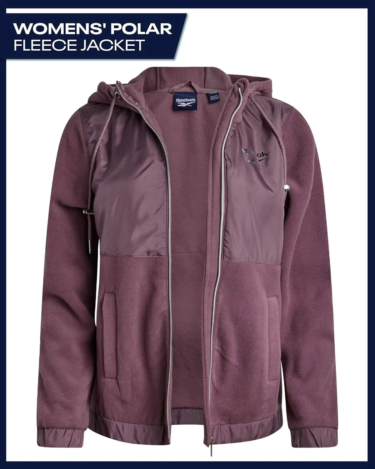 کاپشن زنانه ریباک طوسی مدرن