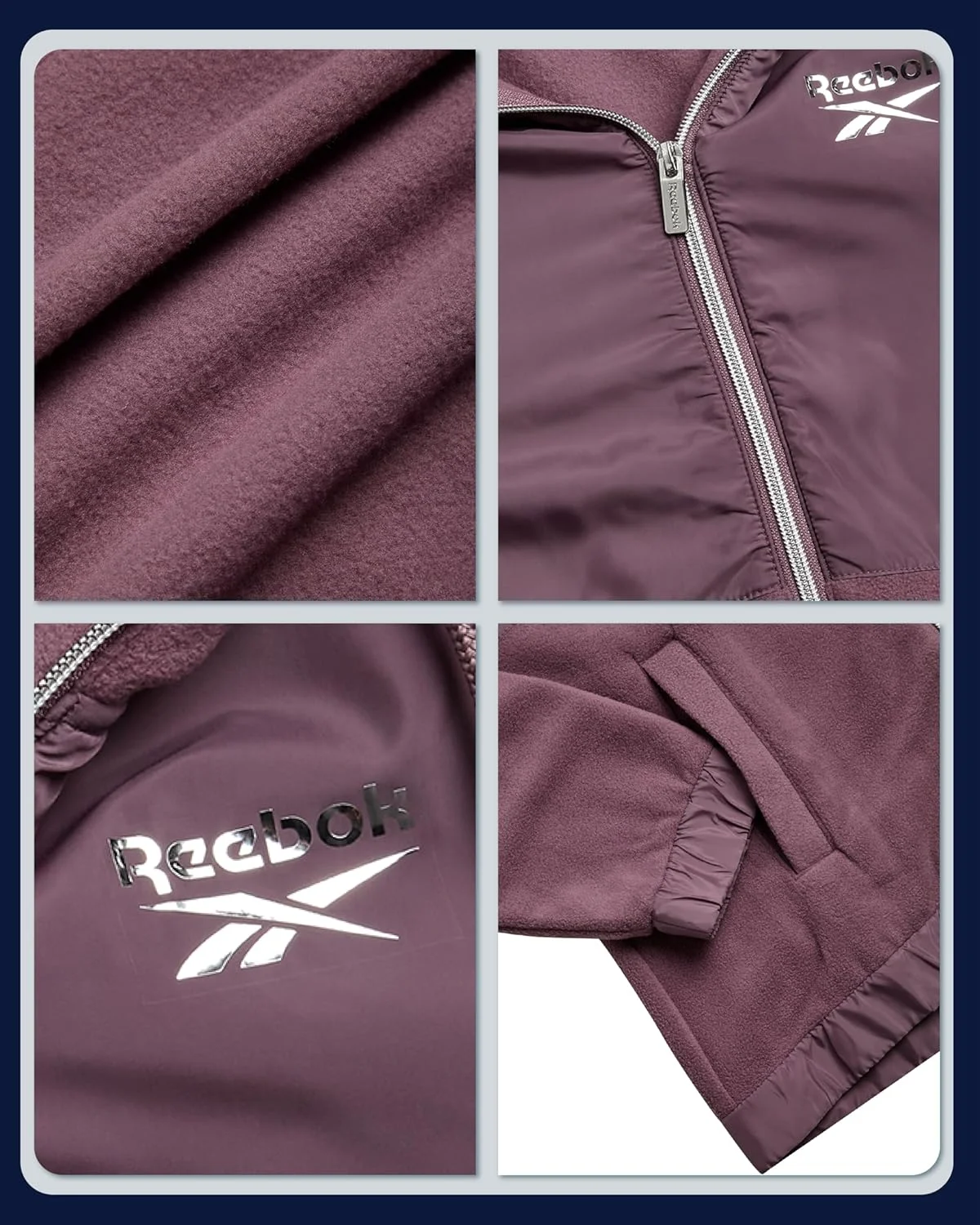 کاپشن زنانه ریباک طوسی مدرن