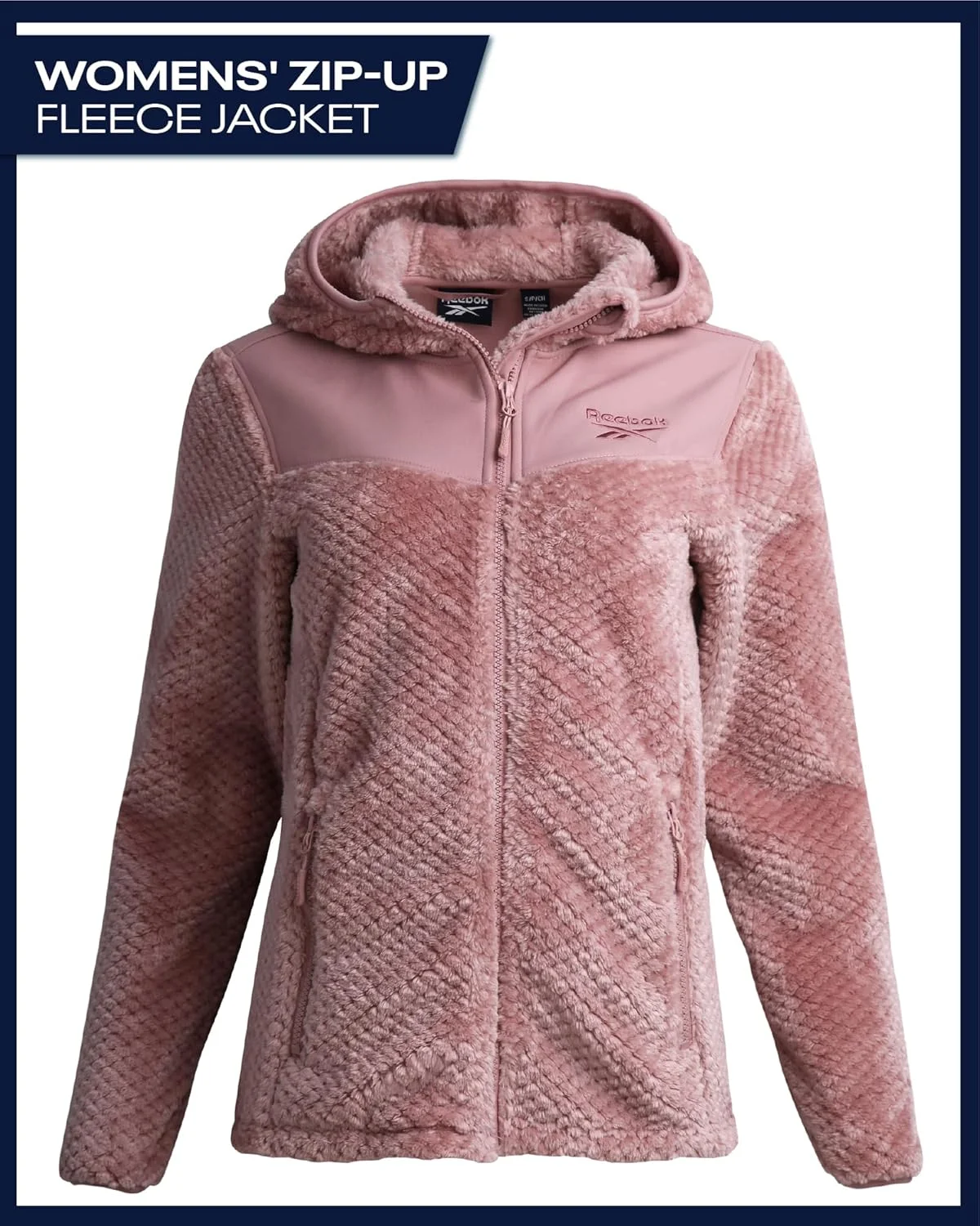 کاپشن پشمی زنانه ریباک مدل Snow Fleece، سایز L (تک عددی)