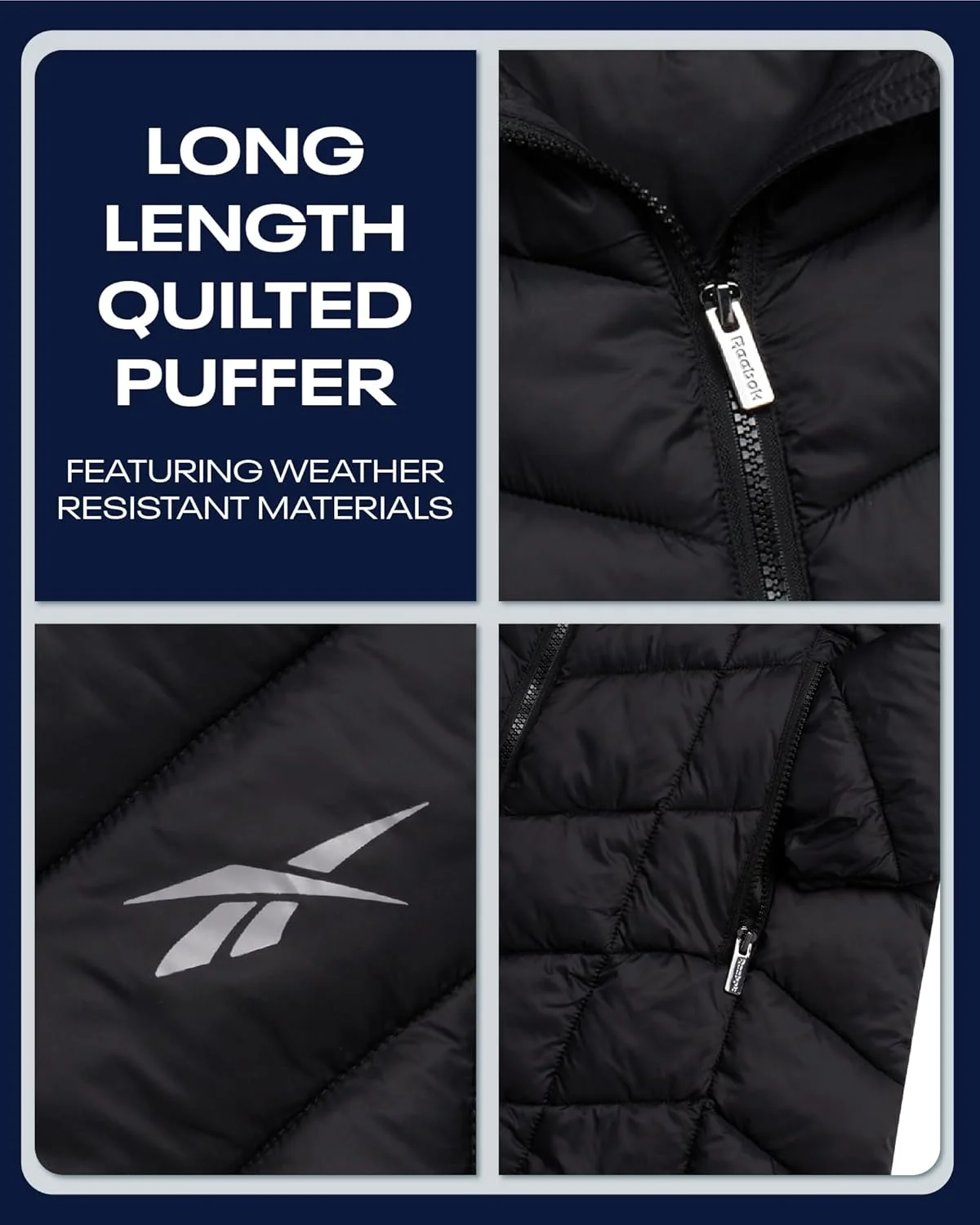 کاپشن زمستانی زنانه ریباک - صورتی دودی