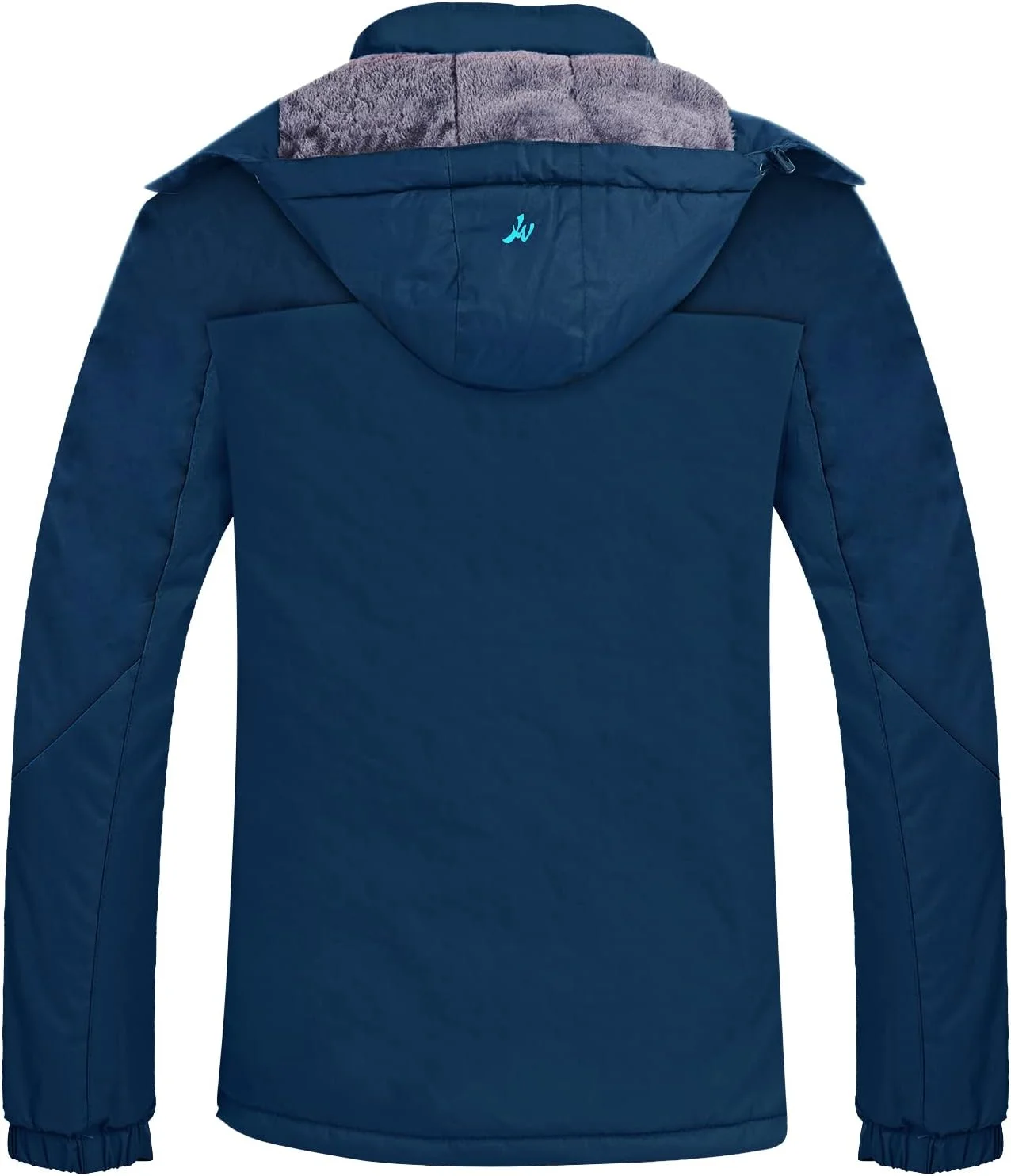 R RUNVEL ژاکت ضدآب زنانه، ژاکت اسکی پشمی گرم زمستانی با کلاه، کت ضد باد برای کمپینگ و پیاده روی