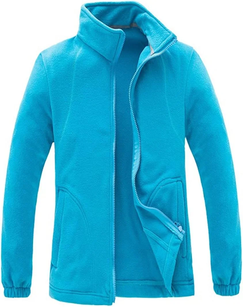 تیاندی‌اف‌وای کاپشن پلار زمستانی مردانه و زنانه، بادگیر حرارتی ورزشی فضای باز، مناسب پیاده‌روی، کوهنوردی، اسکی و ماهیگیری (آبی آسمانی، XXL)