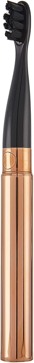 مسواک برقی قابل حمل شیک و مدرن eSlim، رزگلد، عملکرد بالا، 4 رنگ، پوشش ضد باکتری، سری برس با موهای نرم، 3 حالت مسواک زدن