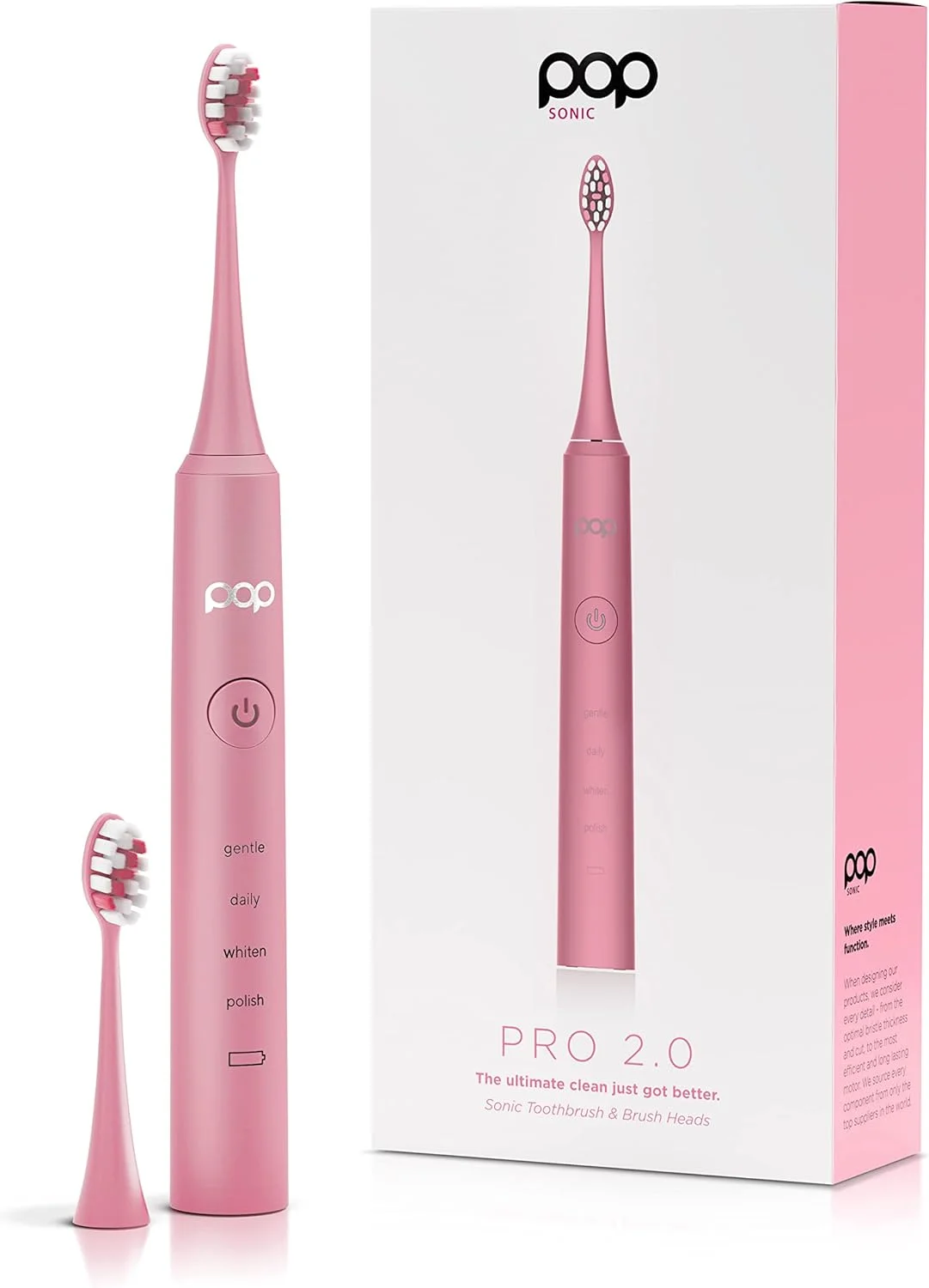 مسواک سونیک پرو 2.0 | مسواکی که به همه چیز فکر می کند | قابل شارژ - صورتی
