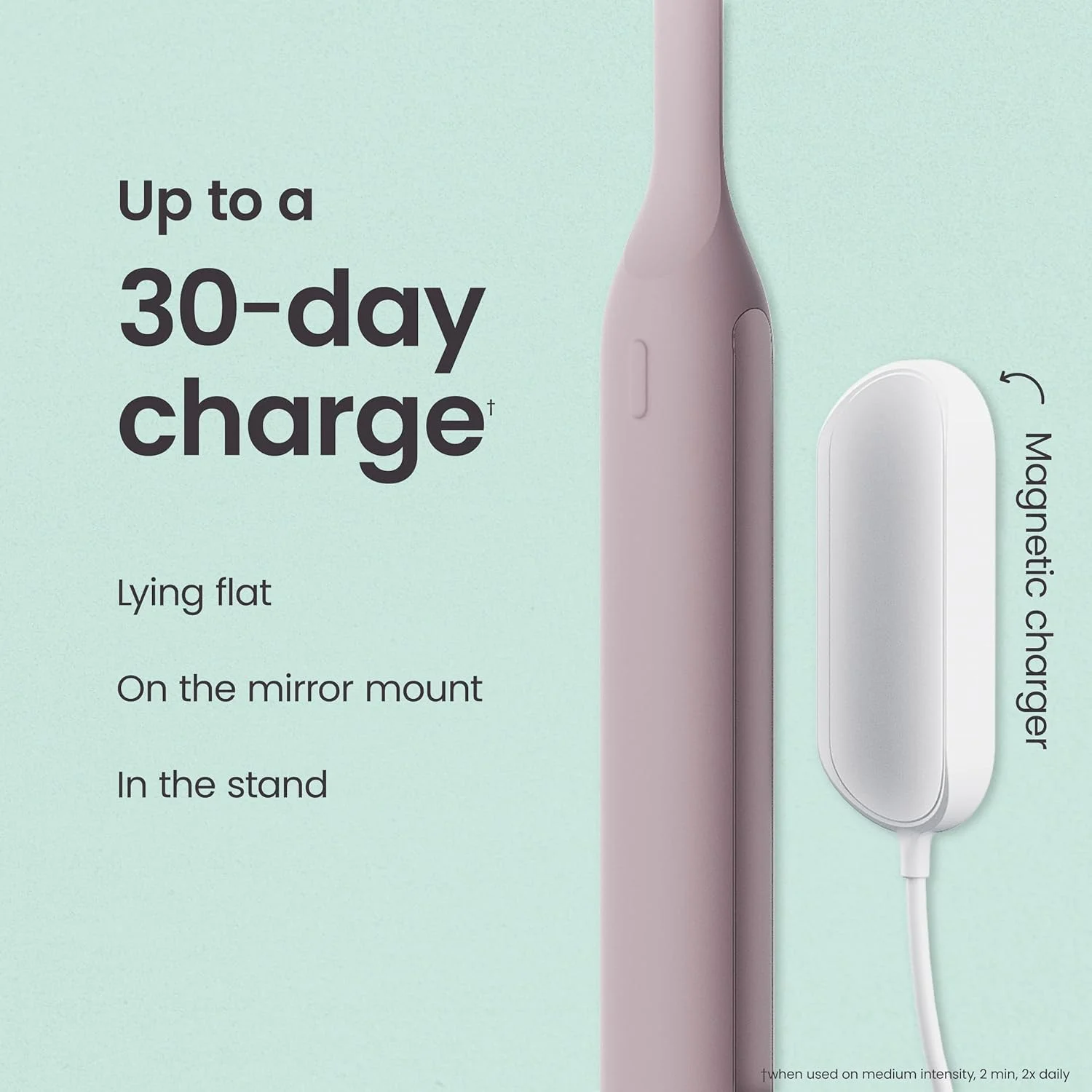 مسواک هوشمند Quip Ultra نسل جدید - مسواک برقی زمان‌دار با محفظه - سر برس قابل تعویض، برس نرم، دسته سیلیکونی، عمر باتری 30 روزه - مسواک مسافرتی - Dusk