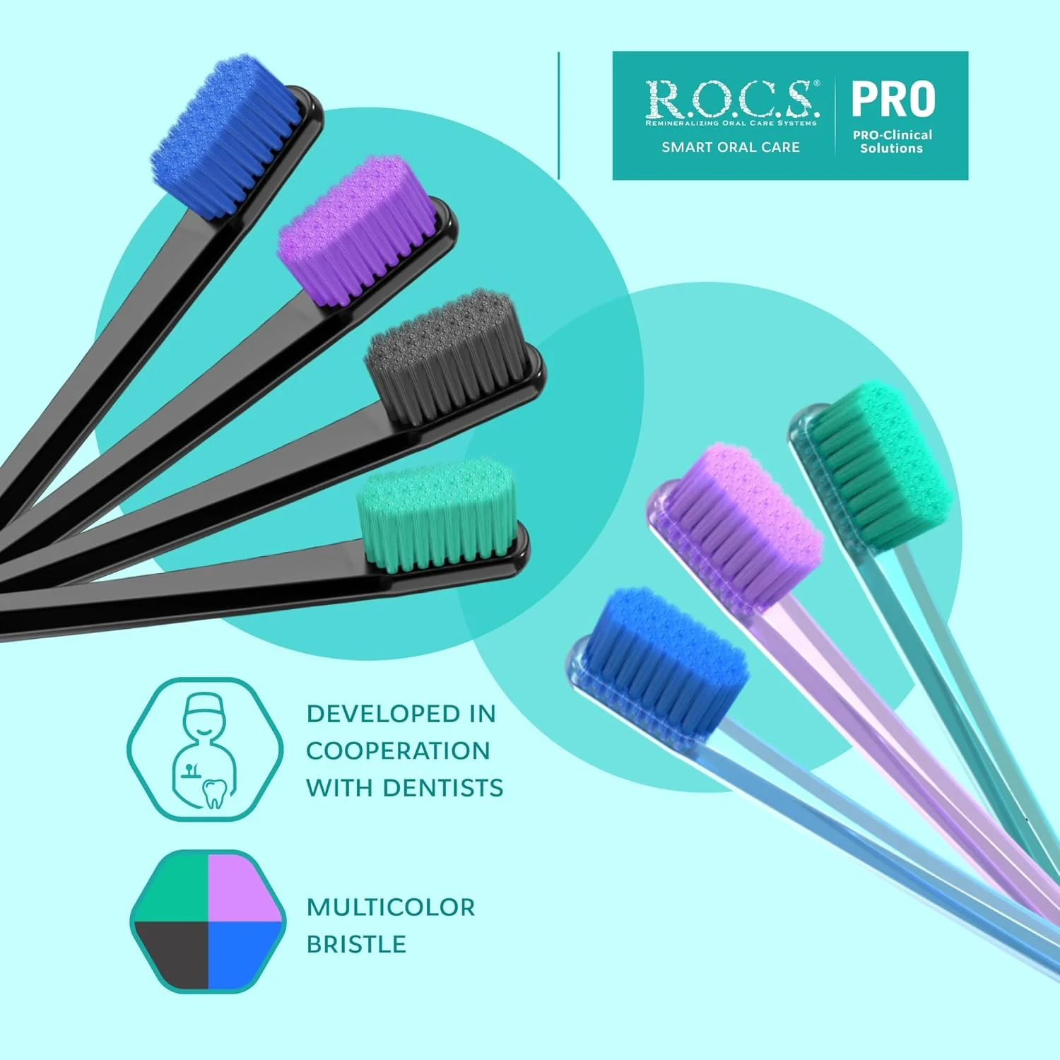 مسواک نرم 5940 R.O.C.S. PRO - سیستم مسواک زدن هوشمند - توسعه یافته با همکاری دندانپزشکان - مسواک زدن هوشمند - برس های با کیفیت مسواک نرم 5940 R.O.C.S. PRO - سیستم مسواک زدن هوشمند - توسعه یافته با همکاری دندانپزشکان - مسواک زدن هوشمند - برس های با کیفیت