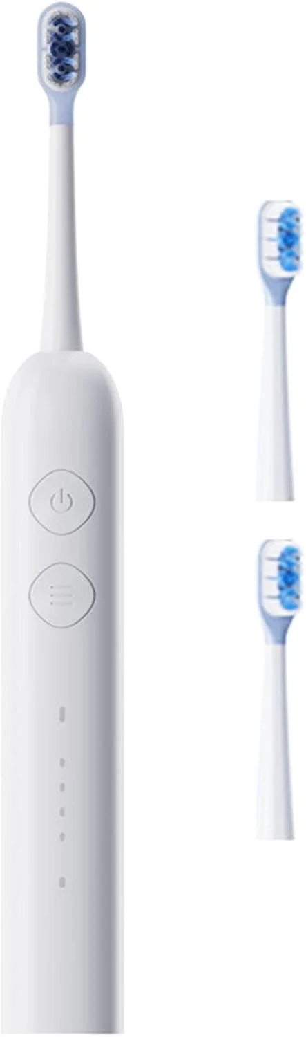 مسواک سر گرد - دسته ضد لغزش ضد آب با برس نرم برای تمیز کردن دندان - لوازم بهداشت دهان و دندان، لوازم تمیز کننده عمیق با 2 سر برس