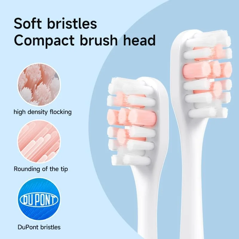 مسواک برقی سونیک دو نمایشگر Reva V3 با 4 سری مسواک برای بزرگسالان، 200 روز با یک بار شارژ، 5 حالت تمیز کردن، ضد آب IPX7