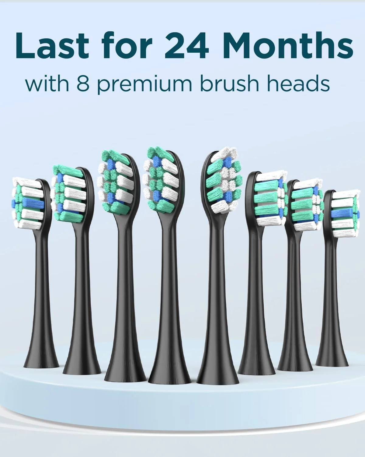 مسواک برقی صوتی Rtauys M5 برای بزرگسالان و کودکان - مسواک قابل شارژ با درپوش، 8 سری و کیف مسافرتی، 120 روز عمر باتری - مشکی نقره ای مسواک برقی صوتی Rtauys M5 برای بزرگسالان و کودکان - مسواک قابل شارژ با درپوش، 8 سری و کیف مسافرتی، 120 روز عمر باتری - مشکی نقره ای