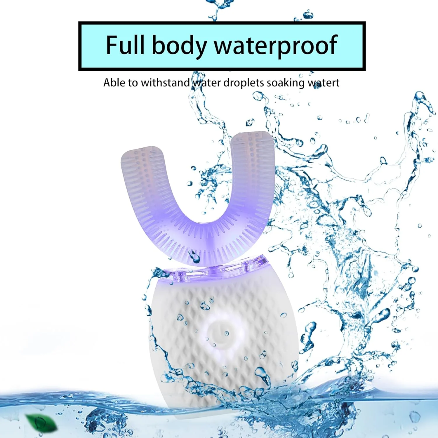 مسواک اتوماتیک RONGCHUANG برای بزرگسالان - مسواک برقی التراسونیک تایمر اتوماتیک 30 ثانیه ای برس نرم شارژ بی سیم قابل شستشو مسافرتی استفاده دوگانه خانگی (سفید، بزرگسال)