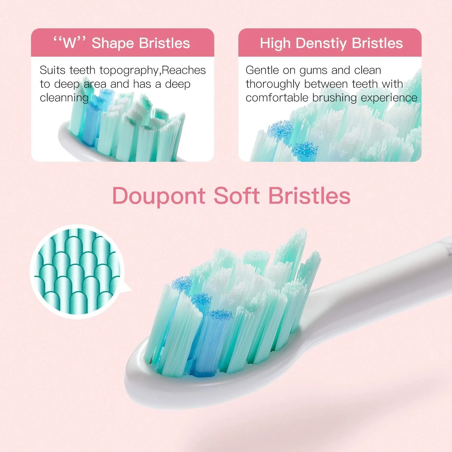 مسواک برقی سونیک قابل شارژ P7، ضدآب IPX7، دارای 5 حالت مسواک زدن، تایمر هوشمند 2 دقیقه ای برای بزرگسالان (سفید)