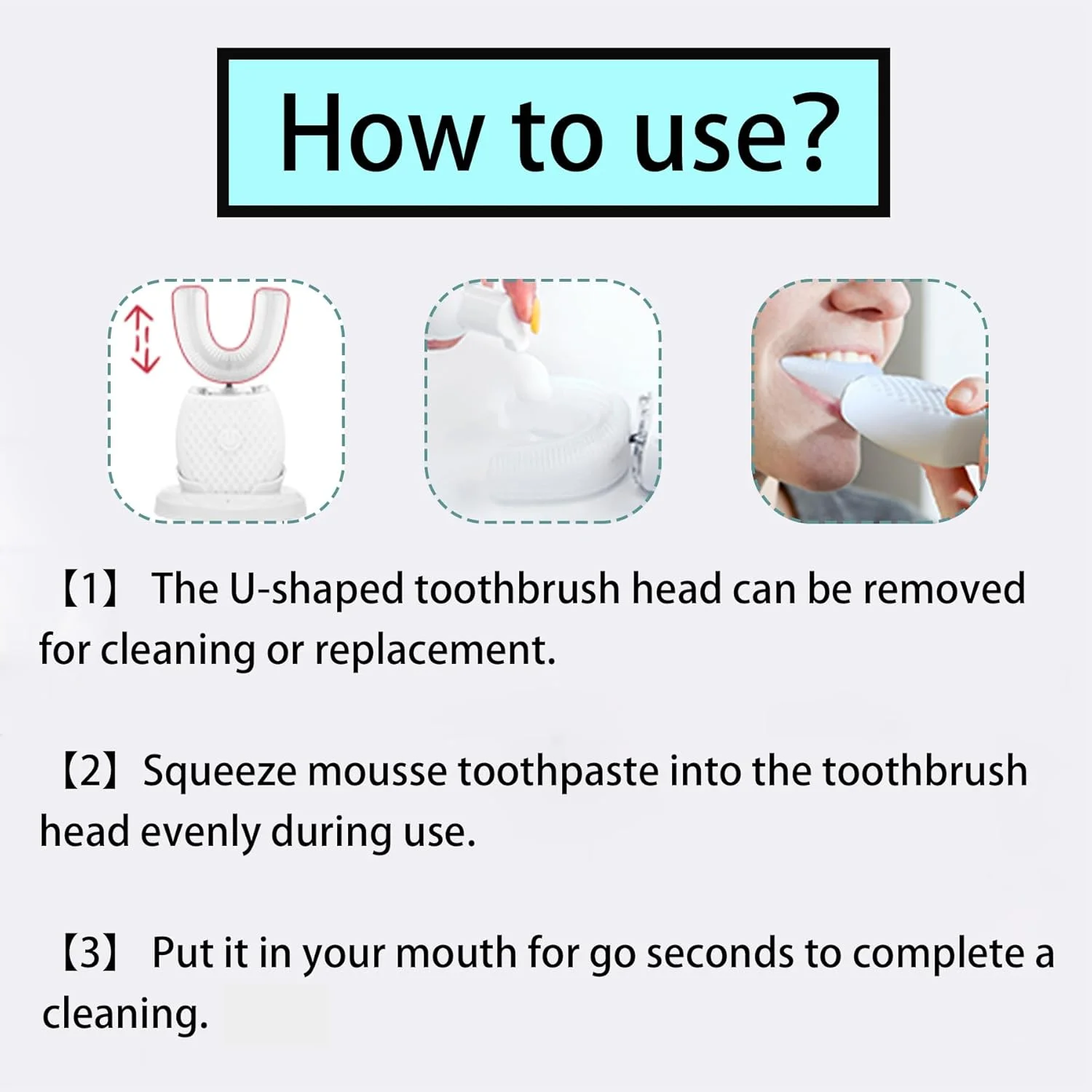 مسواک اتوماتیک RONGCHUANG برای بزرگسالان - مسواک برقی التراسونیک تایمر اتوماتیک 30 ثانیه ای برس نرم شارژ بی سیم قابل شستشو مسافرتی استفاده دوگانه خانگی (سفید، بزرگسال)