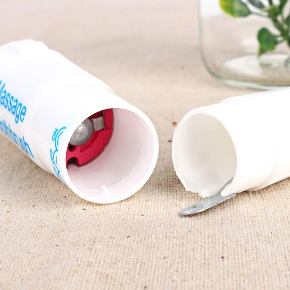 مسواک برقی Showay Hegerby، مسواک ماساژور برای بزرگسالان، ضد آب، قابل حمل برای سفر، سفید کننده دندان با 2 سری مسواک برقی Showay Hegerby، مسواک ماساژور برای بزرگسالان، ضد آب، قابل حمل برای سفر، سفید کننده دندان با 2 سری