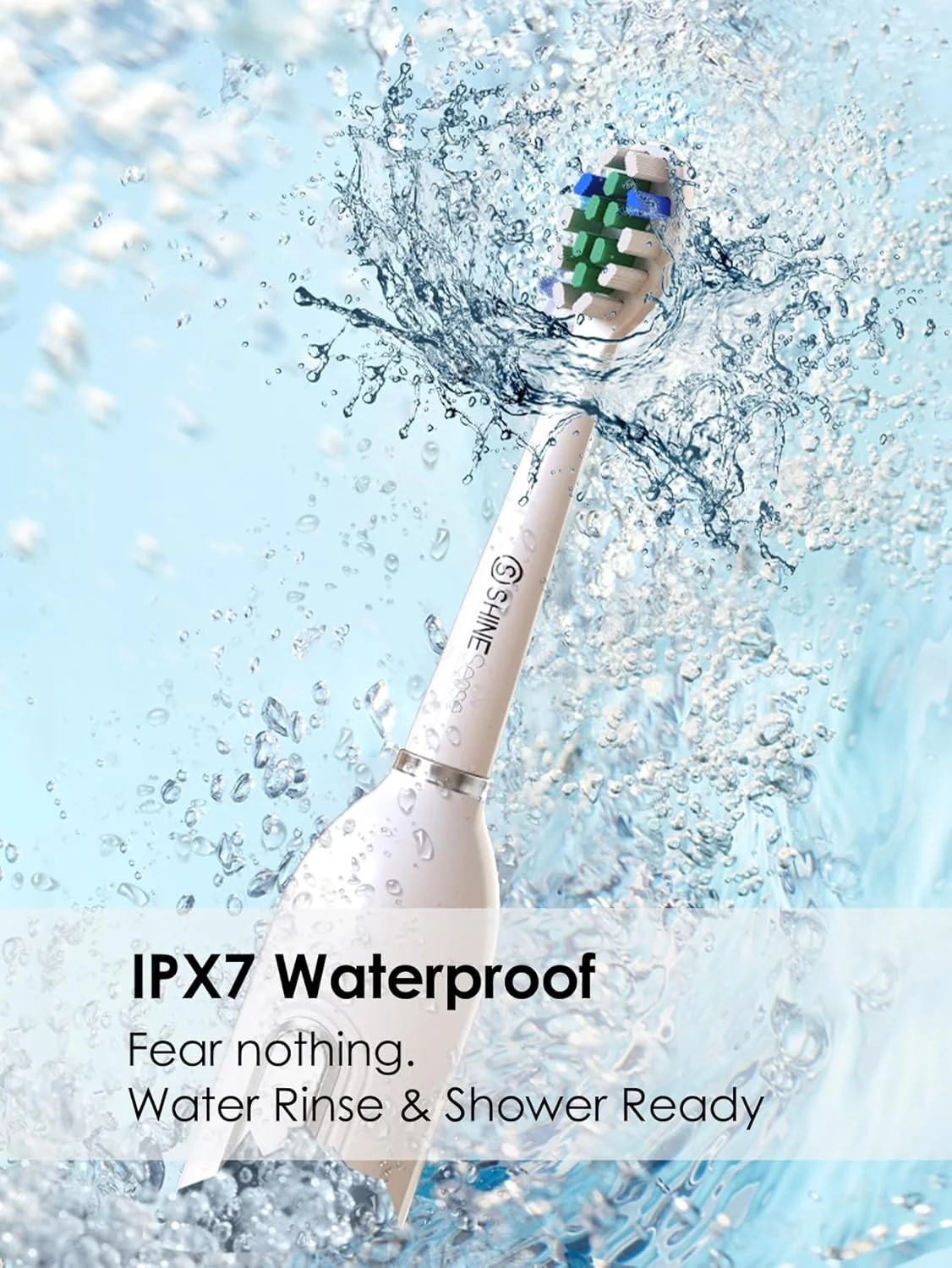 مسواک برقی سونیک با 6 سری مسواک برای بزرگسالان و کودکان، عمر باتری 120 روزه، تایمر هوشمند 3+7 حالته، ضد آب IPX7، مسواک قابل شارژ USB برای استفاده در خانه و مسافرت