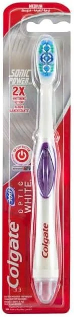 مسواک برقی سونیک پاور 360، سفید اپتیک (بنفش)