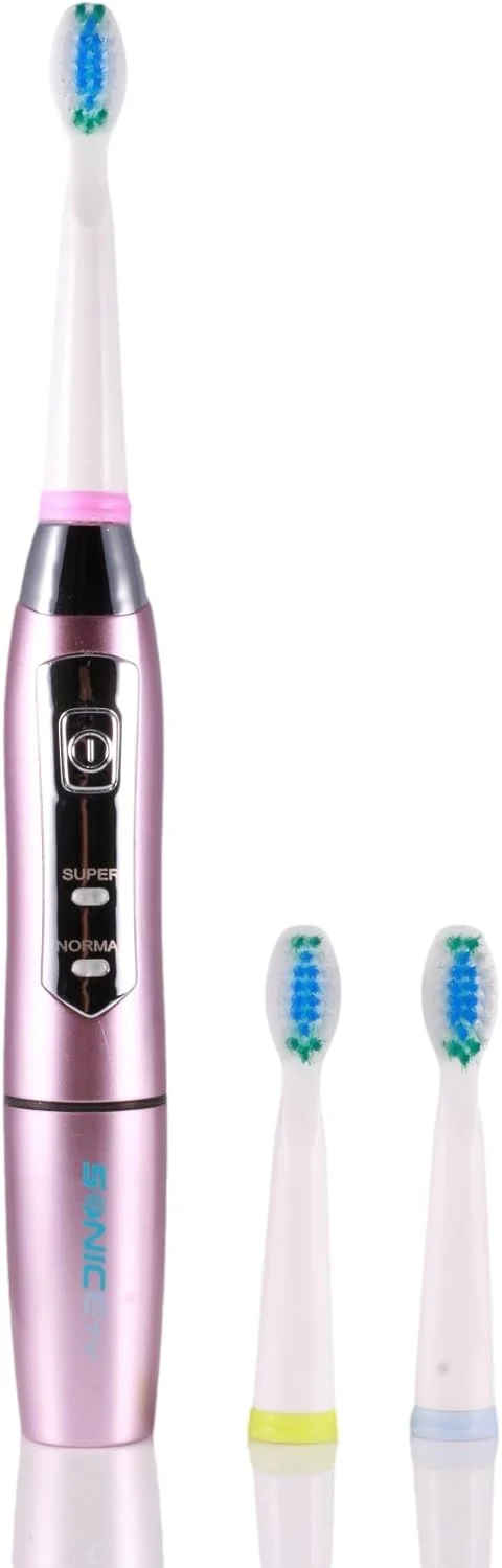 مسواک برقی HI-910 صورتی رویایی (بسته ارزشمند شامل 3 سری مسواک)