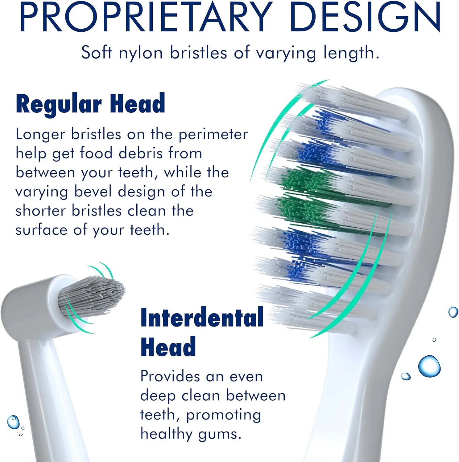 مسواک برقی شارژی دوگانه Sonic-FX، ست مسواک با 3 حالت مسواک زدن، تایمر هوشمند برای بزرگسالان و کودکان به همراه پایه شارژ، نگهدارنده برس و 14 سر برس، سفید