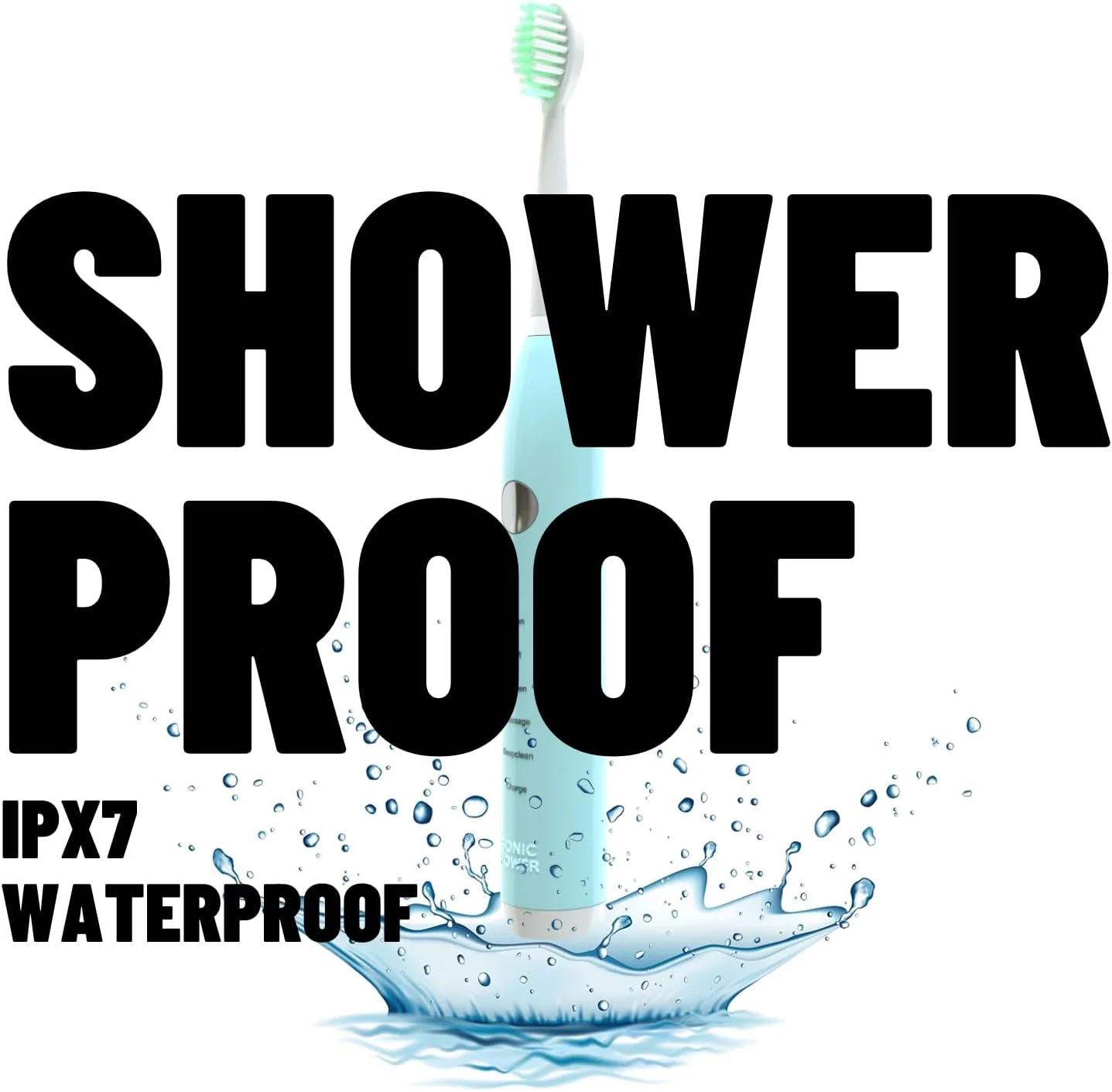 مسواک برقی سونیک سری مسافرتی برای بزرگسالان و نوجوانان، سفید کننده، فوق العاده قابل حمل، باتری قابل شارژ با ماندگاری طولانی، 5 حالت تمیز کردن، 6 ماه برس، از بین بردن پلاک