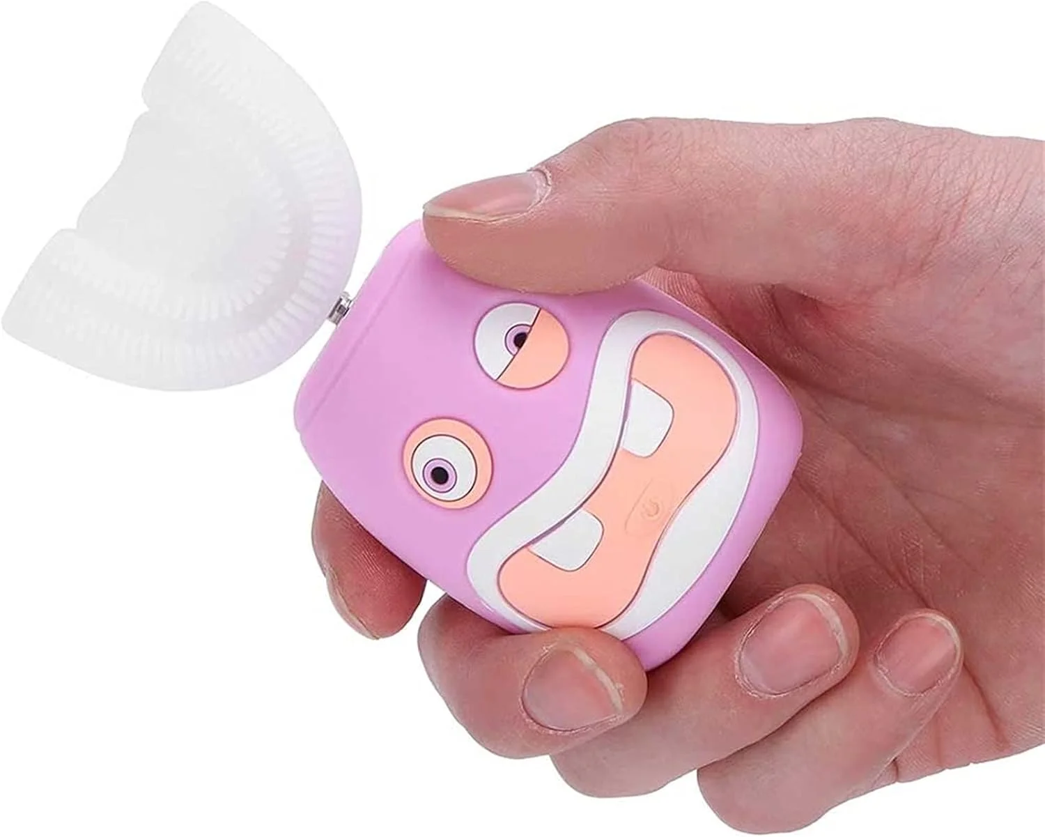 مسواک برقی شارژی کودکانه UOOD، مسواک اتوماتیک U شکل، مسواک برقی صوتی برای کودکان 2 تا 14 سال، حمل آسان