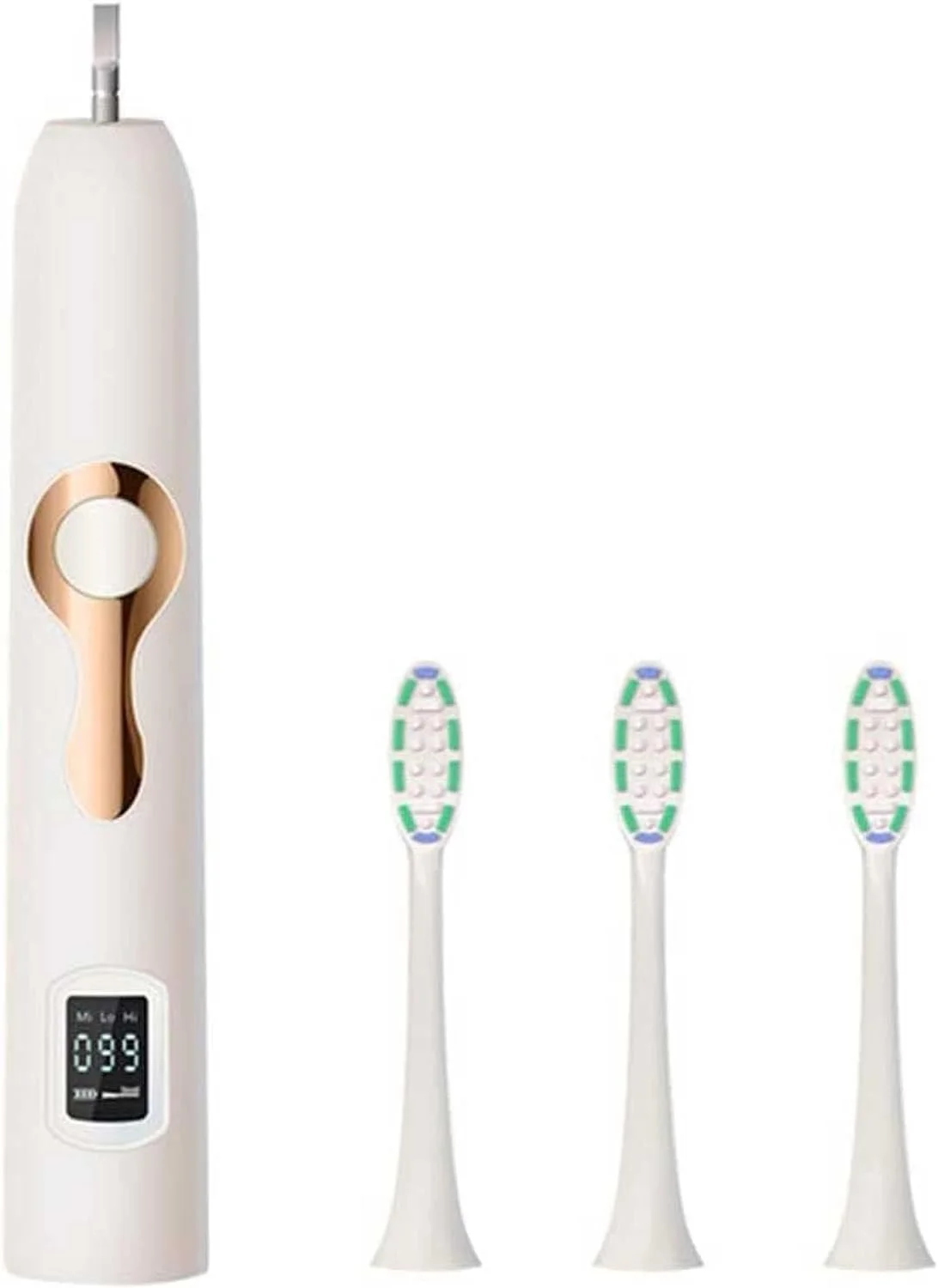 مسواک برقی بزرگسالان با 3 حالت پاکسازی عمیق، تایمر هوشمند، مسواک صوتی سفید کننده پیشنهادی دندانپزشکان و شارژ بی سیم با 20 روز عمر باتری و عملکرد پاکسازی قدرتمند