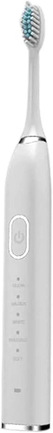 مسواک برقی UOOD، مسواک برقی بزرگسالان با 5 حالت، شارژ سریع 2 ساعته و تایمر هوشمند، مسواک صوتی سفید کننده شامل 5 سر جایگزین، عملکرد تمیز کنندگی قدرتمند