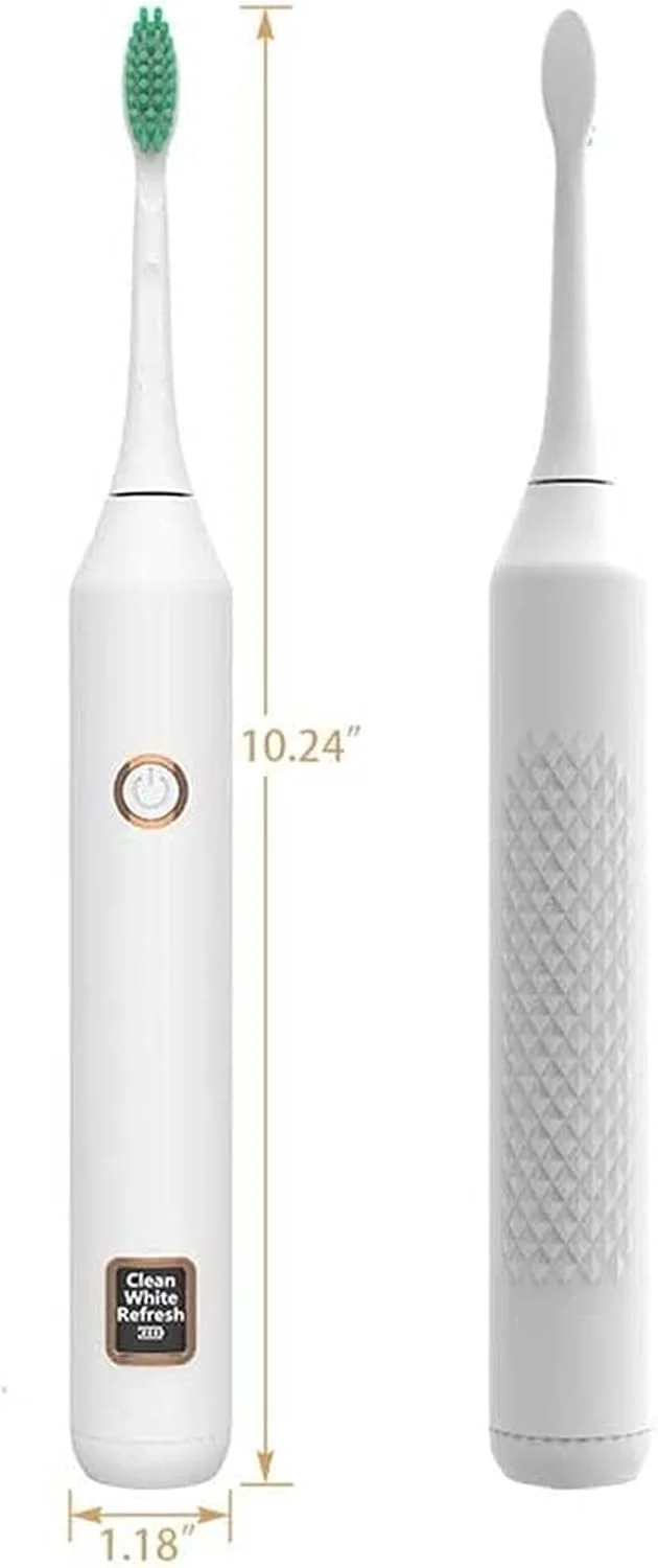 مسواک برقی بزرگسالان، تمیز کننده دندان ها مانند دندانپزشک، قابل شارژ، حداقل 6 ماه استفاده، 3 حالت اختیاری، 2 سر برس، عملکرد تمیز کنندگی قدرتمند