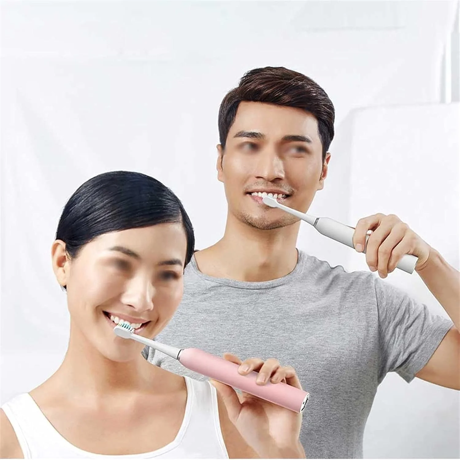 مسواک برقی UOOD، 3 حالت با تایمر هوشمند، شامل 2 سر برس و کیف مسافرتی، مسواک قابل شارژ، مسواک سفید کننده مراقبت از دهان با عملکرد تمیز کنندگی قوی