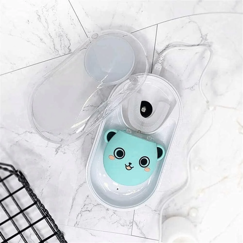 مسواک برقی اتوماتیک هوشمند صوتی کودکان UOOD، مسواک نوع U قابل شارژ برای کودکان، قابل شستشو، دو منظوره برای منزل و مسافرت، حمل آسان مسواک برقی اتوماتیک هوشمند صوتی کودکان UOOD، مسواک نوع U قابل شارژ برای کودکان، قابل شستشو، دو منظوره برای منزل و مسافرت، حمل آسان