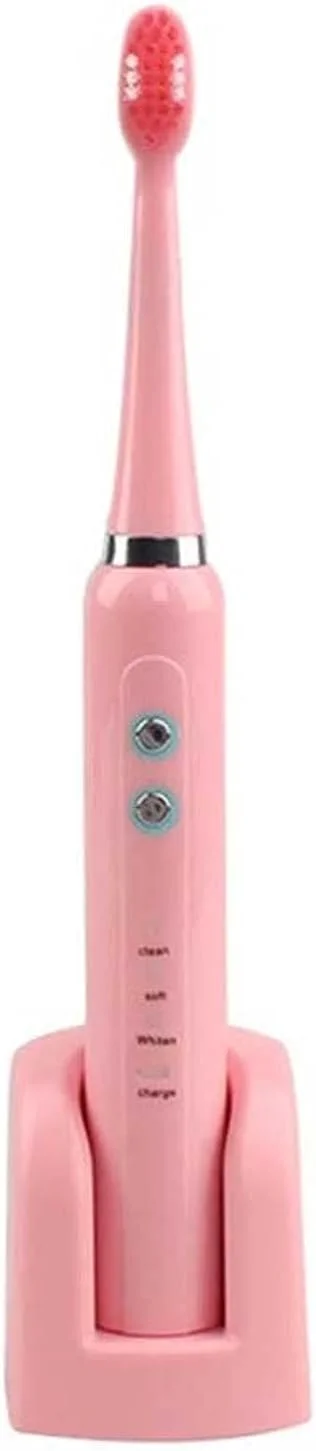 مسواک برقی بزرگسال UOOD، مسواک شارژی سفید کننده با 2 سر جایگزین، تایمر هوشمند 3 حالته، ضد آب IPX7، عملکرد تمیز کنندگی قدرتمند مسواک اولتراسونیک