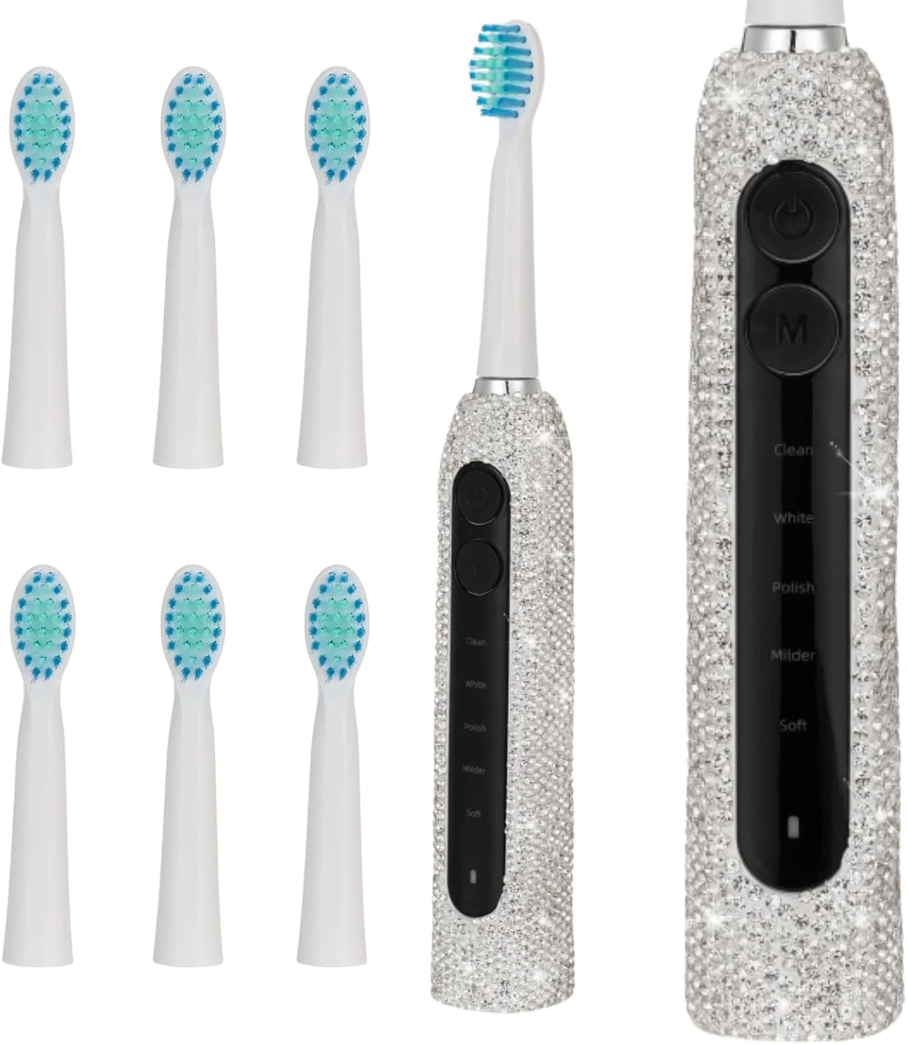 مسواک برقی ویسیک مدل Diamond Sonic با طراحی درخشان، قابل شارژ، مناسب بزرگسالان، دارای 6 سری، 5 حالت، شارژ سریع USB-C، تایمر هوشمند 2 دقیقهای، ضدآب IPX7 (سفید) مسواک برقی ویسیک مدل Diamond Sonic با طراحی درخشان، قابل شارژ، مناسب بزرگسالان، دارای 6 سری، 5 حالت، شارژ سریع USB-C، تایمر هوشمند 2 دقیقهای، ضدآب IPX7 (سفید)