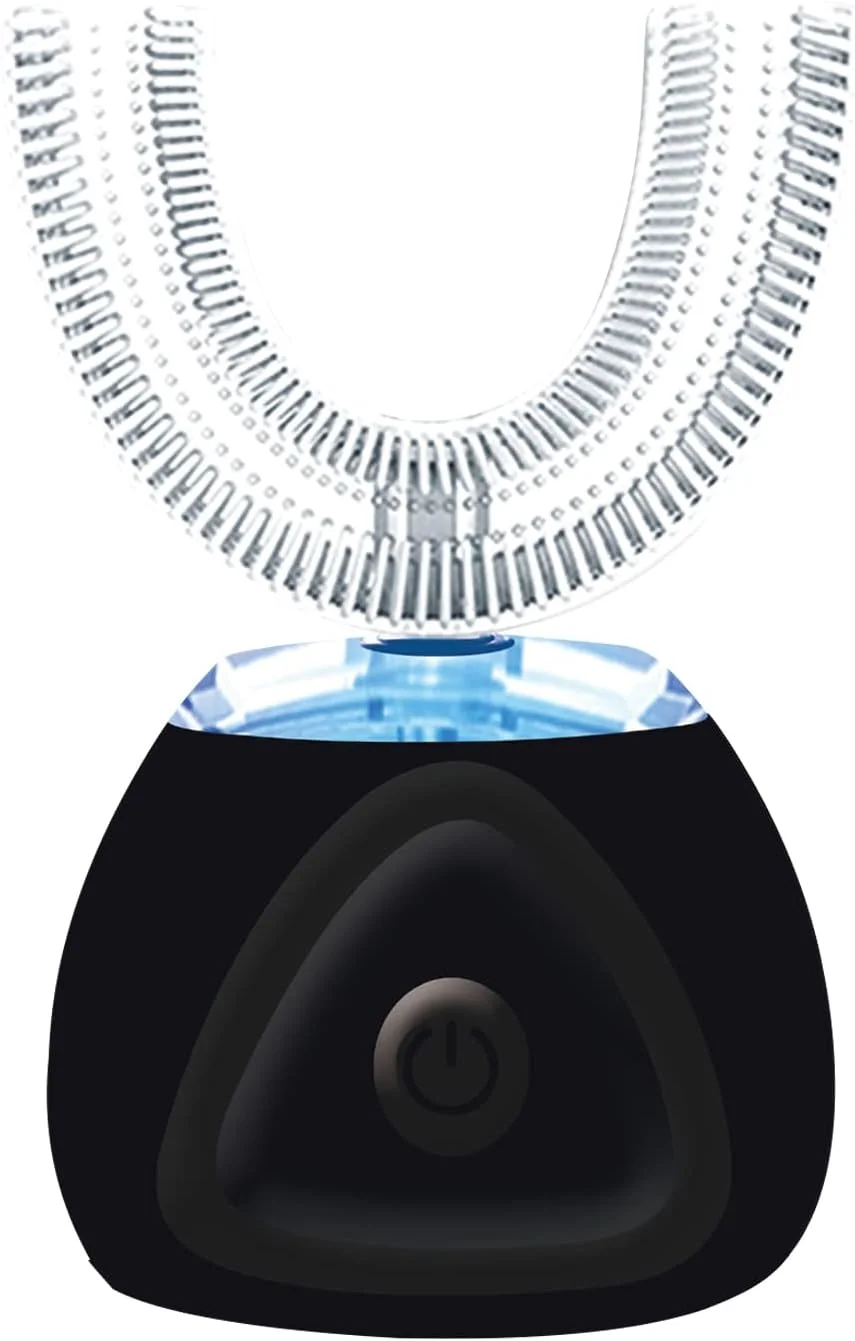 مسواک ویستینگ، مسواک برقی U شکل بزرگسالان IPX7 ضد آب 360 درجه قابل شارژ اتوماتیک با تایمر اتوماتیک 30 ثانیه