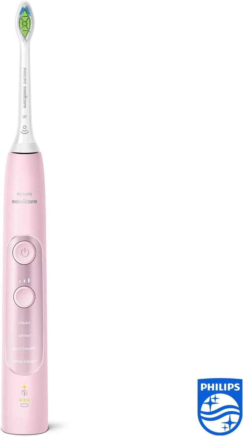 مسواک برقی شارژی پیشرفته سفید کننده فیلیپس Sonicare، 4 حالت، 3 شدت، حسگر فشار لثه، بلوتوث، دوشاخه حمام 2 پین بریتانیا - صورتی - Hx9631/18 مسواک برقی شارژی پیشرفته سفید کننده فیلیپس Sonicare، 4 حالت، 3 شدت، حسگر فشار لثه، بلوتوث، دوشاخه حمام 2 پین بریتانیا - صورتی - Hx9631/18