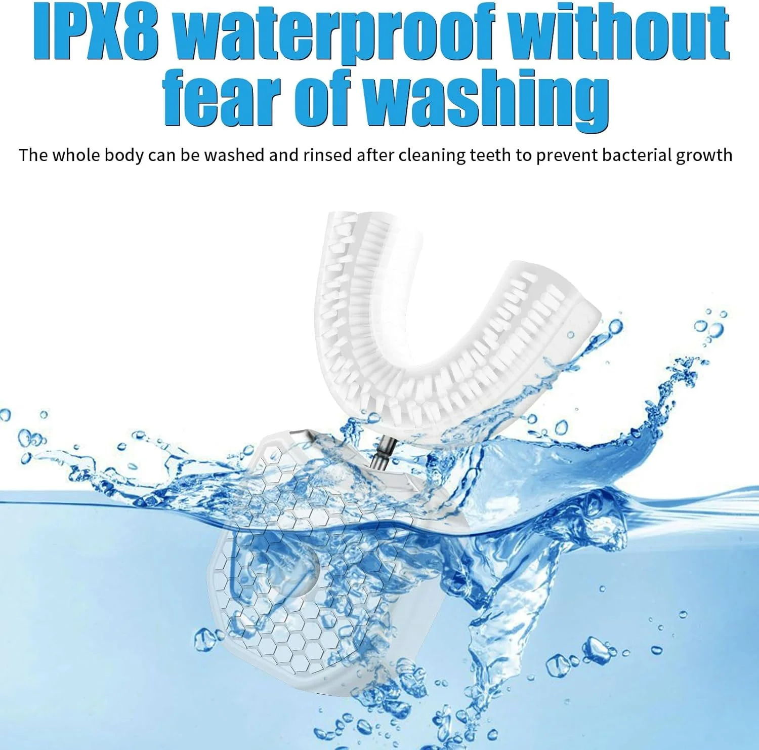 مسواک برقی اولتراسونیک WingFly با برس های ارتقا یافته 360 درجه، مسواک اتوماتیک کامل، مسواک صوتی هوشمند U شکل، بی سیم (سفید، M) مسواک برقی اولتراسونیک WingFly با برس های ارتقا یافته 360 درجه، مسواک اتوماتیک کامل، مسواک صوتی هوشمند U شکل، بی سیم (سفید، M)