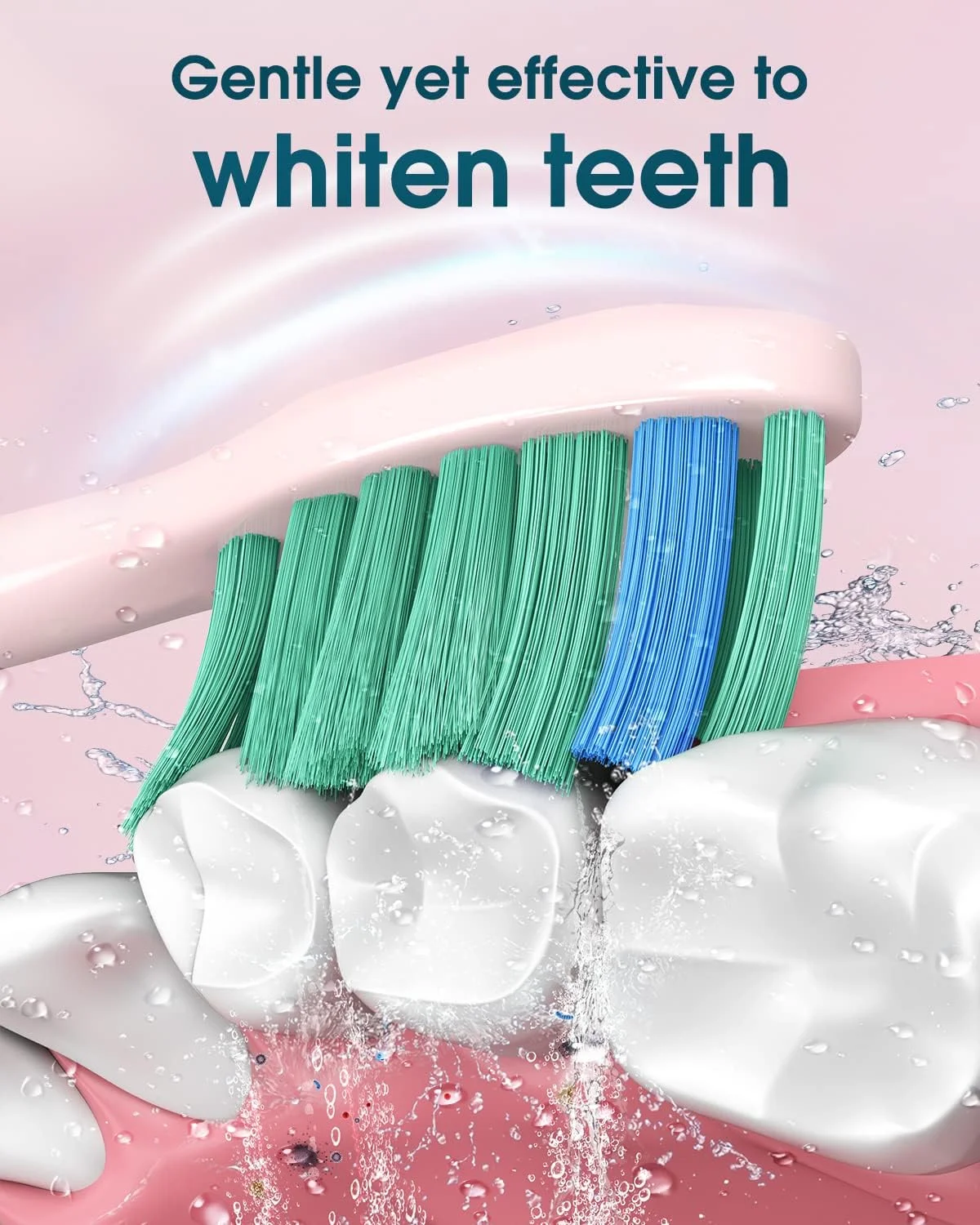 مسواک برقی بزرگسال YTEATH PRO با 6 سری مسواک، مسواک صوتی قابل شارژ، عمر باتری فوق العاده طولانی، 4 ساعت زمان شارژ و 180 روز استفاده، صورتی مسواک برقی بزرگسال YTEATH PRO با 6 سری مسواک، مسواک صوتی قابل شارژ، عمر باتری فوق العاده طولانی، 4 ساعت زمان شارژ و 180 روز استفاده، صورتی