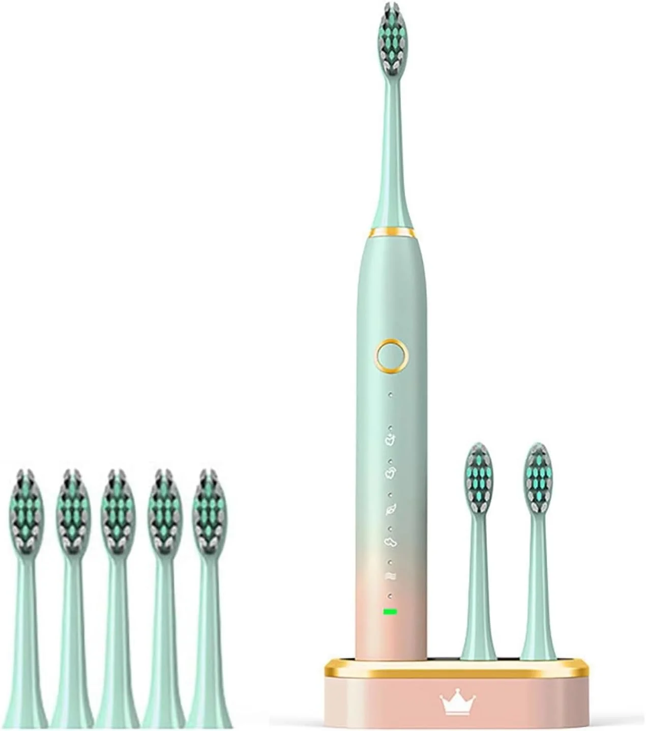 مسواک برقی برای بزرگسالان، مسواک برقی با 5 سری جایگزین و 5 حالت مسواک زدن، مسواک اولتراسونیک برای خانواده