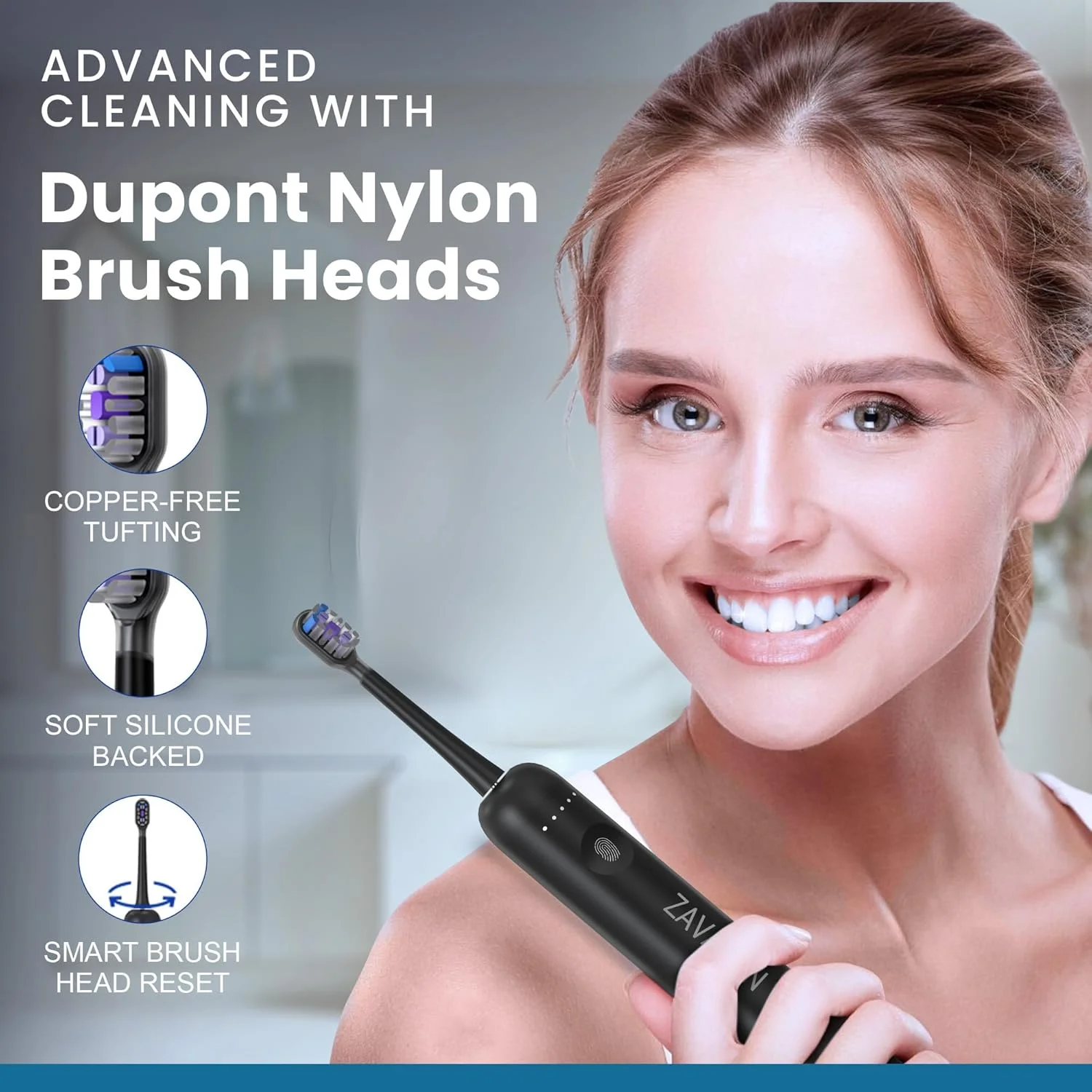 مسواک برقی سونیک برای بزرگسالان - مسواک شارژی با 31000 VPM و 180 نوسان در دقیقه، 5 حالت، حالت پرواز، 6 سر برس، کیف مسافرتی، شارژر پایه بی سیم، ضد آب IPX7 مسواک برقی سونیک برای بزرگسالان - مسواک شارژی با 31000 VPM و 180 نوسان در دقیقه، 5 حالت، حالت پرواز، 6 سر برس، کیف مسافرتی، شارژر پایه بی سیم، ضد آب IPX7