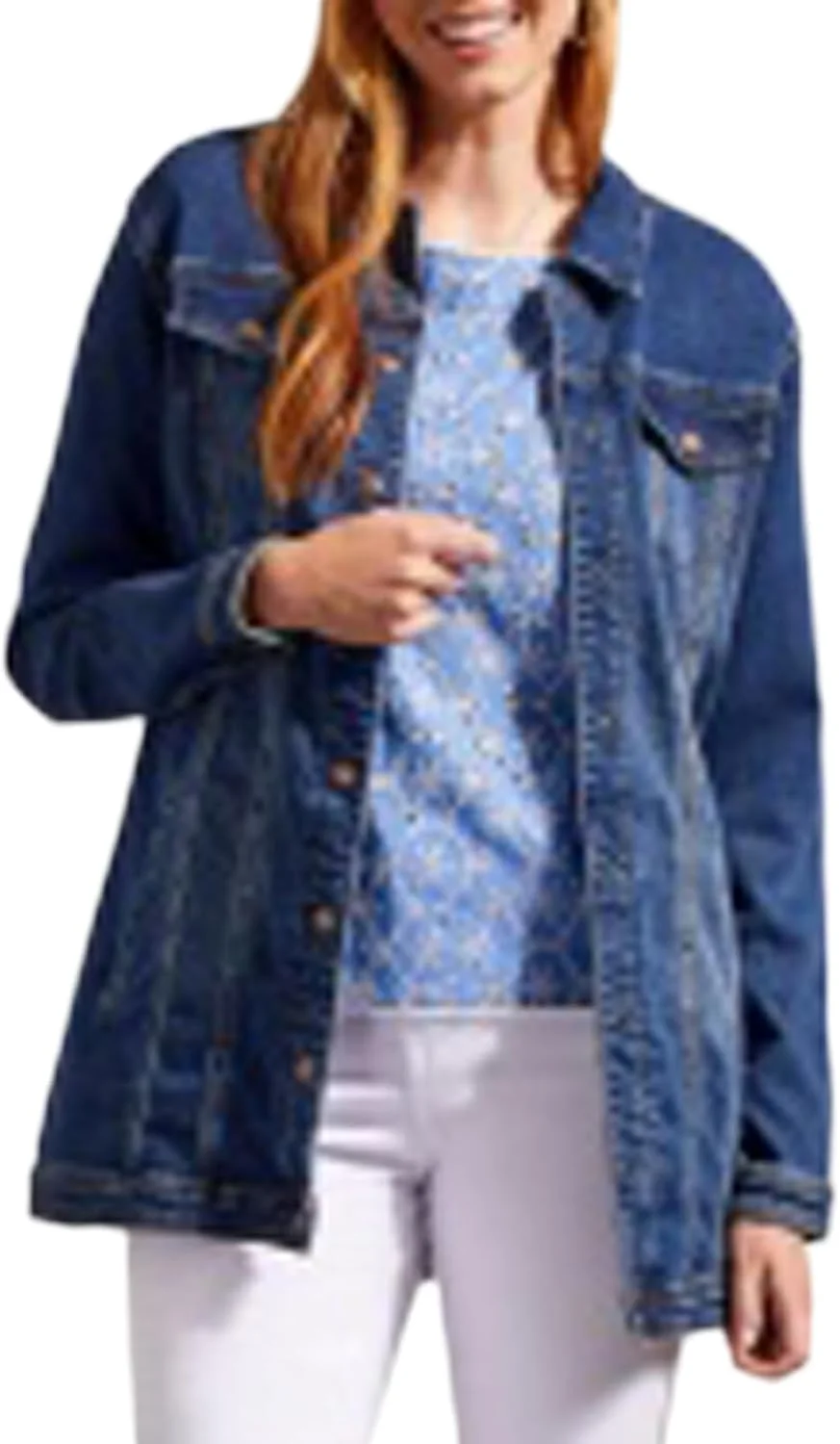 کت جین ماکسی زنانه طرح قبیله ای، مناسب استایل رسمی و غیر رسمی