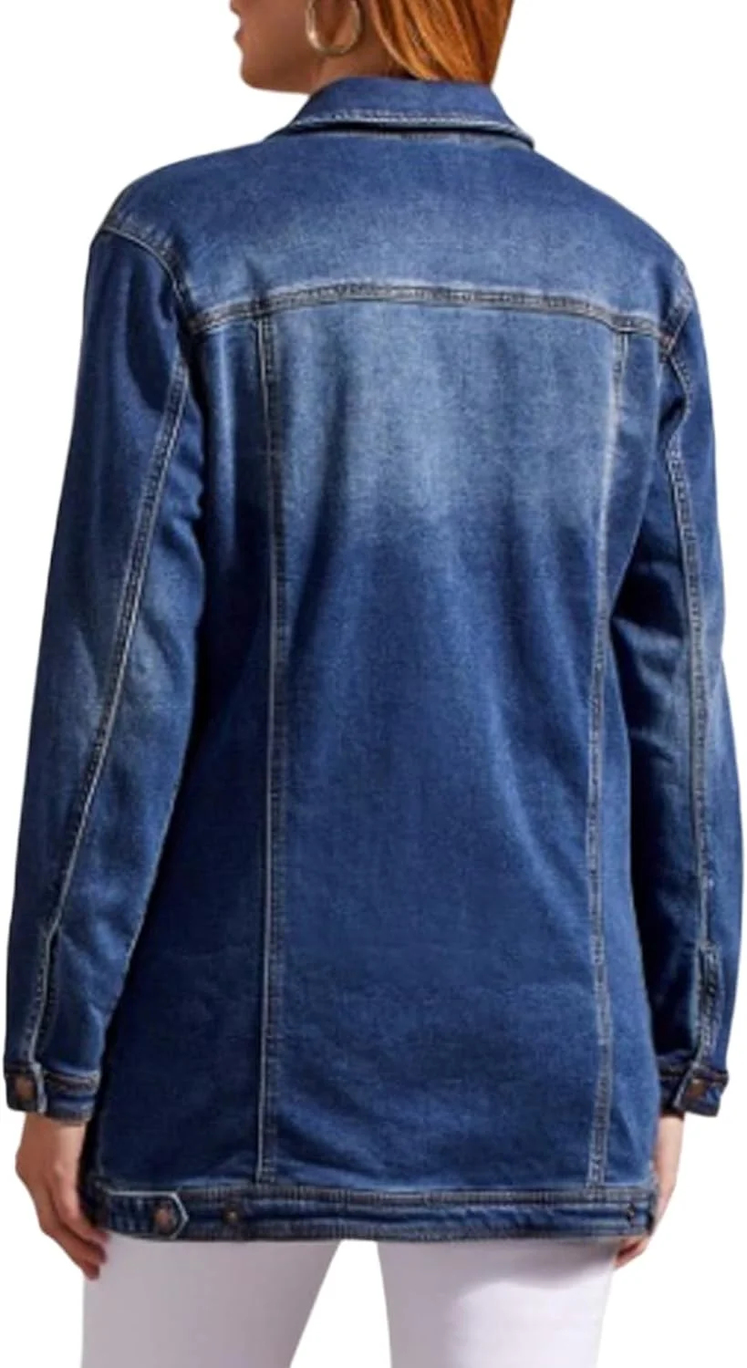 کت جین ماکسی زنانه طرح قبیله ای، مناسب استایل رسمی و غیر رسمی