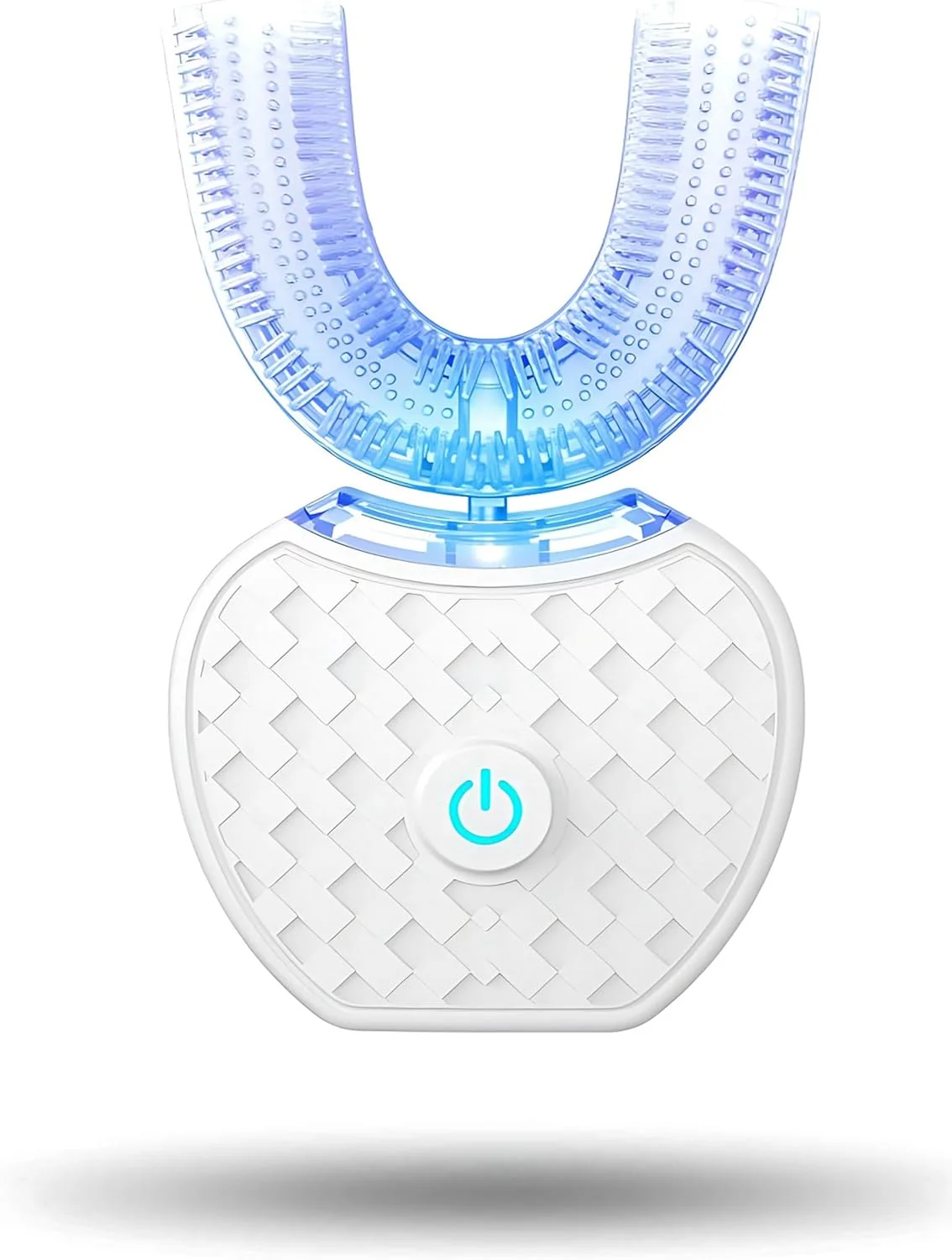 مسواک اتوماتیک ایمری، مسواک U شکل برای بزرگسالان، مسواک 360 درجه - مسواک های اتوماتیک U شکل اولتراسونیک برای سفید کردن دندان - شارژ بی سیم و چراغ LED - ضد آب دارای گواهی IPX7