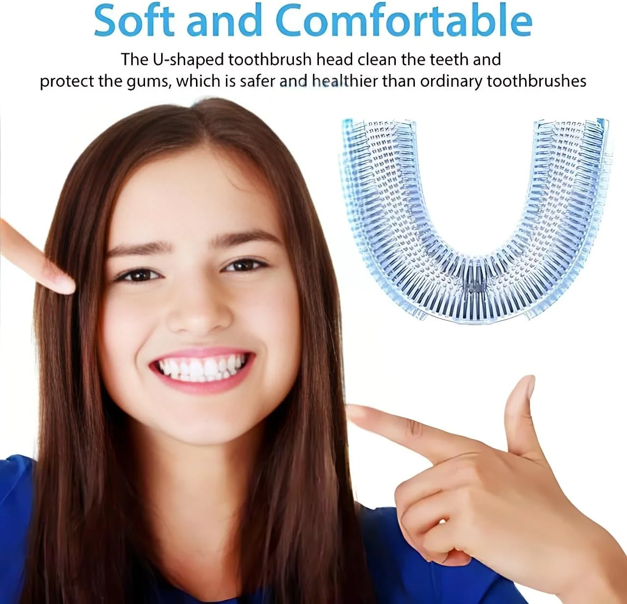 مسواک اتوماتیک ایمری، مسواک U شکل برای بزرگسالان، مسواک 360 درجه - مسواک های اتوماتیک U شکل اولتراسونیک برای سفید کردن دندان - شارژ بی سیم و چراغ LED - ضد آب دارای گواهی IPX7 مسواک اتوماتیک ایمری، مسواک U شکل برای بزرگسالان، مسواک 360 درجه - مسواک های اتوماتیک U شکل اولتراسونیک برای سفید کردن دندان - شارژ بی سیم و چراغ LED - ضد آب دارای گواهی IPX7