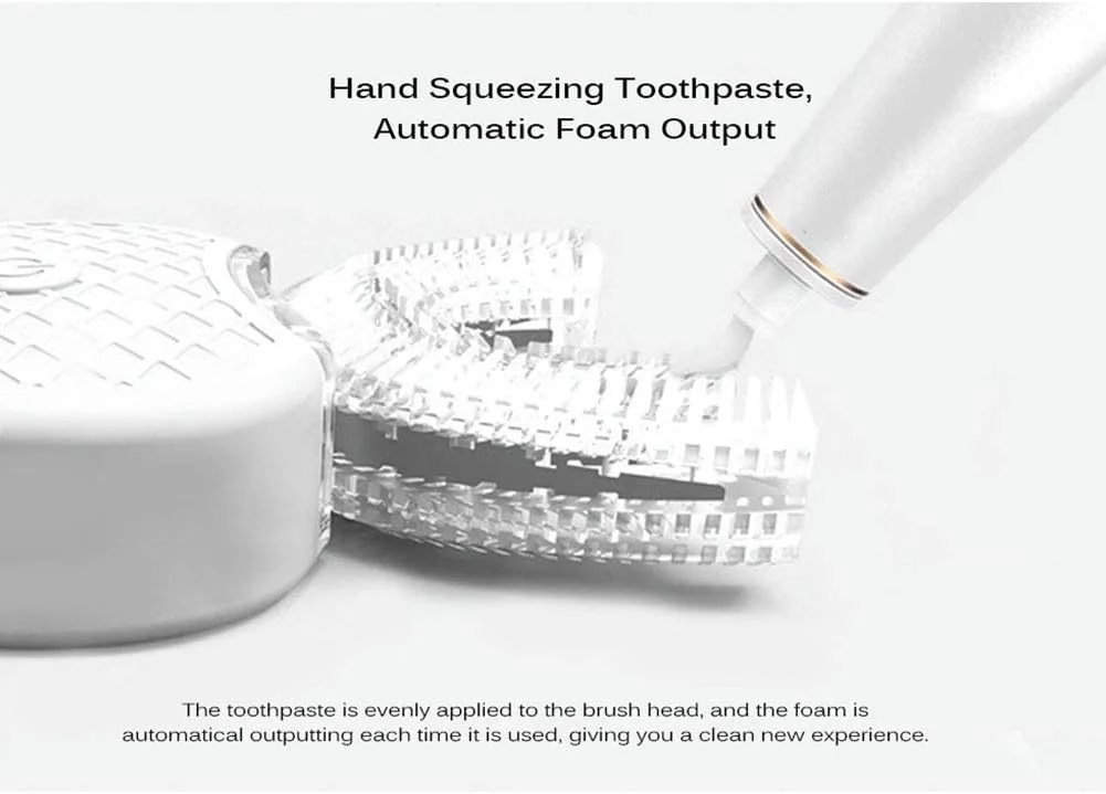 مسواک اولتراسونیک ALEOHALTER، مسواک برقی اتوماتیک 360 درجه، مسواک برقی تنبل اولتراسونیک، برس سفید کننده دندان U شکل برای بزرگسالان، نور LED و شارژ بی سیم (مشکی) مسواک اولتراسونیک ALEOHALTER، مسواک برقی اتوماتیک 360 درجه، مسواک برقی تنبل اولتراسونیک، برس سفید کننده دندان U شکل برای بزرگسالان، نور LED و شارژ بی سیم (مشکی)