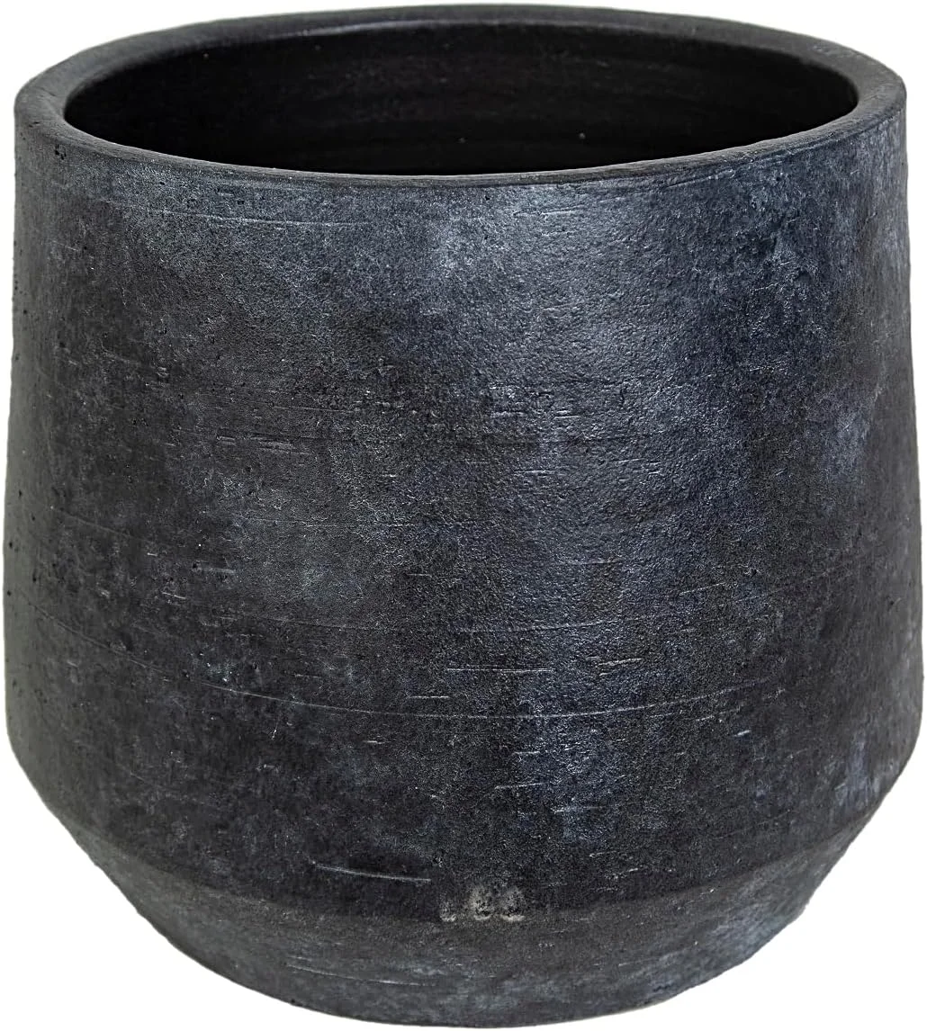 گلدان سرامیکی خاکستری