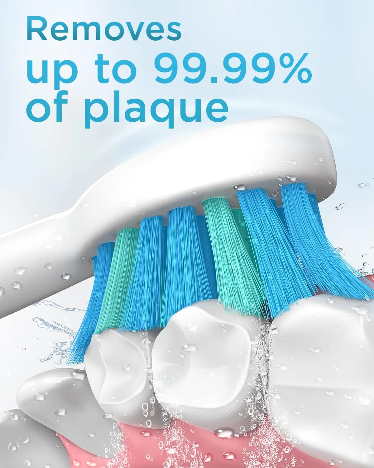 مسواک برقی COULAX برای بزرگسالان و کودکان - مسواک شارژی با 8 سری مسواک، 5 حالت تمیز کردن