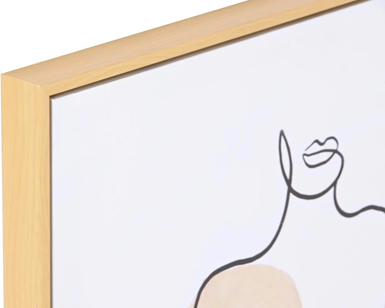 تابلو بوم طرح زن آبستره، 50x3.5x70، مدل 2