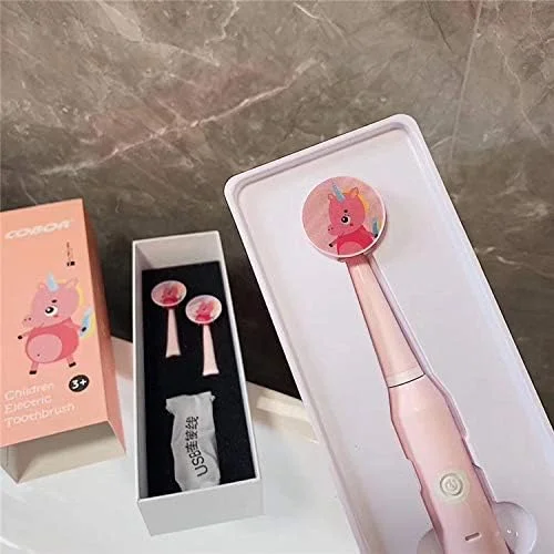 مسواک برقی کودکانه با موهای نرم، شارژ USB التراسونیک مدل 2