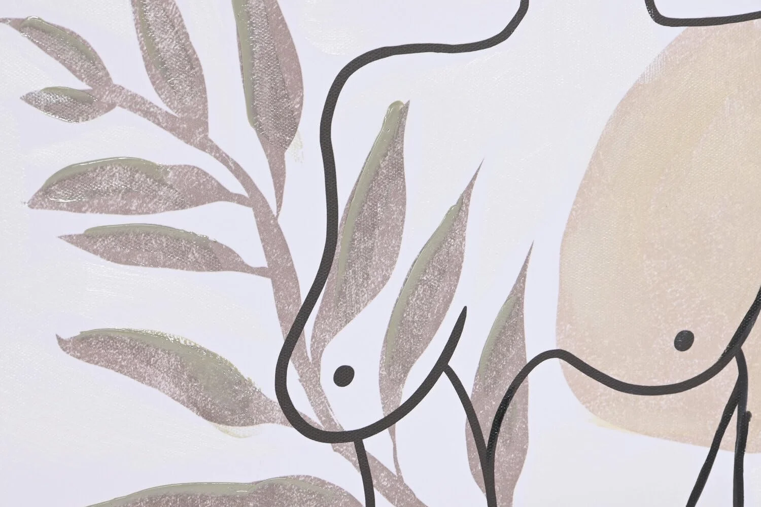 تابلو بوم طرح زن آبستره، 50x3.5x70، مدل 2