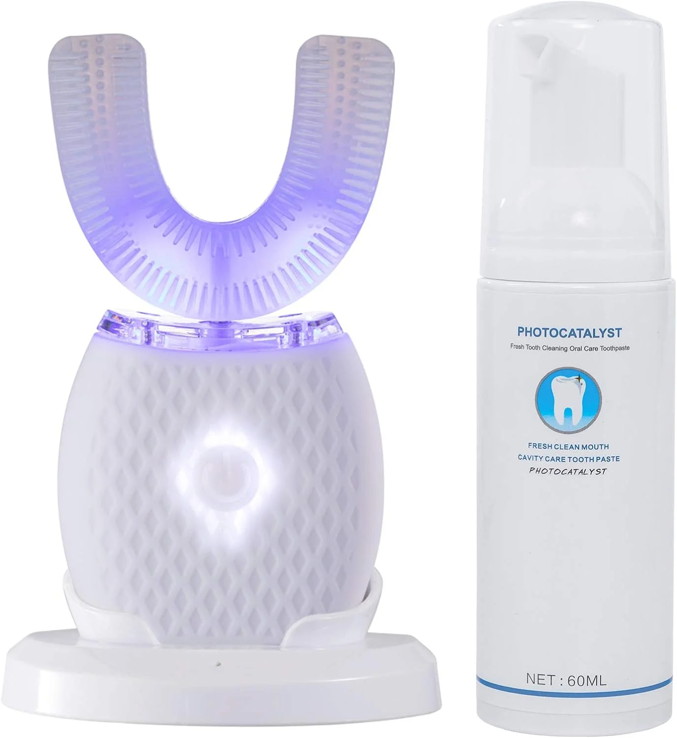 مسواک اولتراسونیک مارتنیت برای بزرگسالان، مسواک برقی اتوماتیک قابل حمل، دارای برس نرم قابل شستشو، تایمر اتوماتیک 30 ثانیه ای، شارژ بی سیم، دو منظوره برای مسافرت و خانه