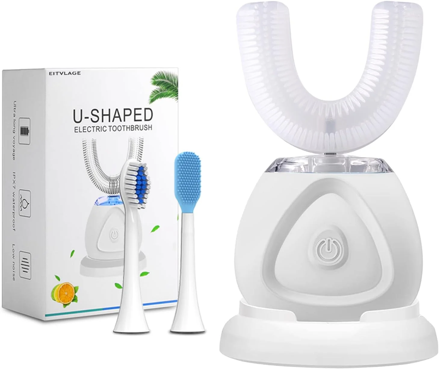 مسواک اولتراسونیک 360 درجه، مسواک های اتوماتیک سونیک، مسواک سفید کننده دندان با تایمر و شارژ بی سیم، مسواک برقی اولتراسونیک 360 درجه برای بزرگسالان