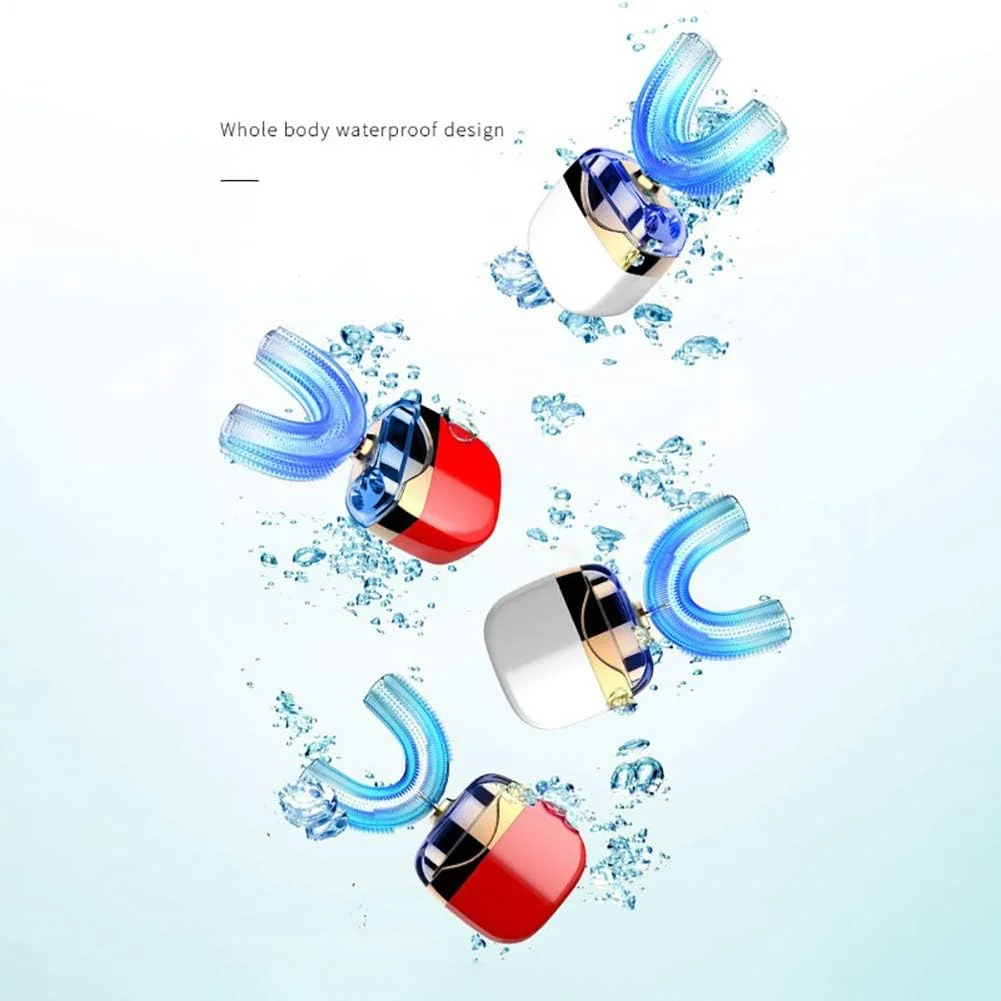 مسواک برقی هوشمند تنبل، با استفاده از فناوری فراصوت، شارژ USB، تمیز کردن 360 درجه دندان ها، از بین بردن 300٪ پلاک و لکه